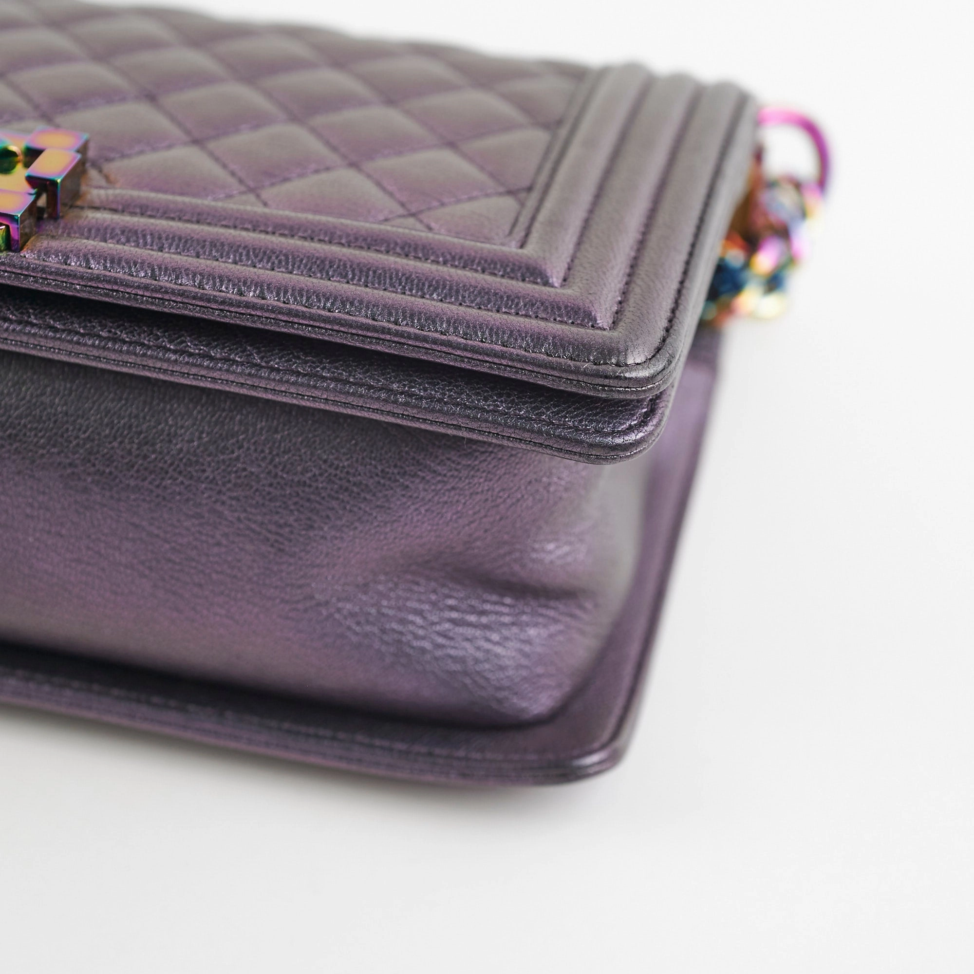 Chanel Old Mermaid Medium Boy Iridescent Boy Bag