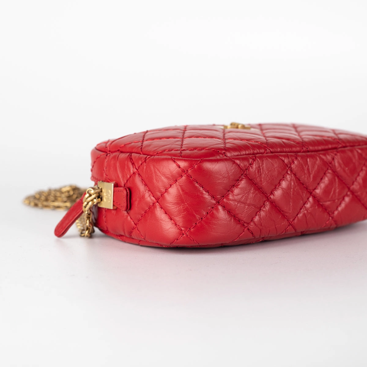 Chanel Quilted Calfskin 2.55 Reissue Mini Camera Bag Red