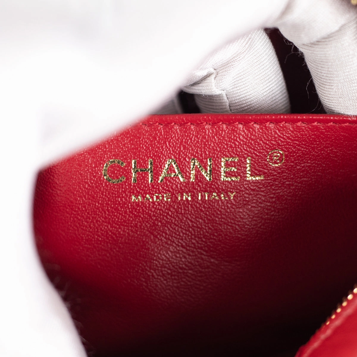 Chanel Quilted Calfskin 2.55 Reissue Mini Camera Bag Red