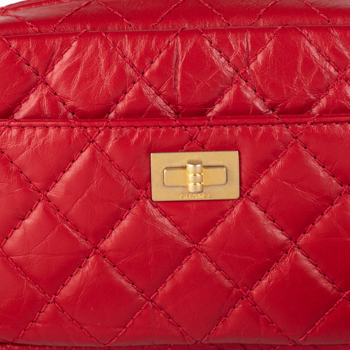 Chanel Quilted Calfskin 2.55 Reissue Mini Camera Bag Red