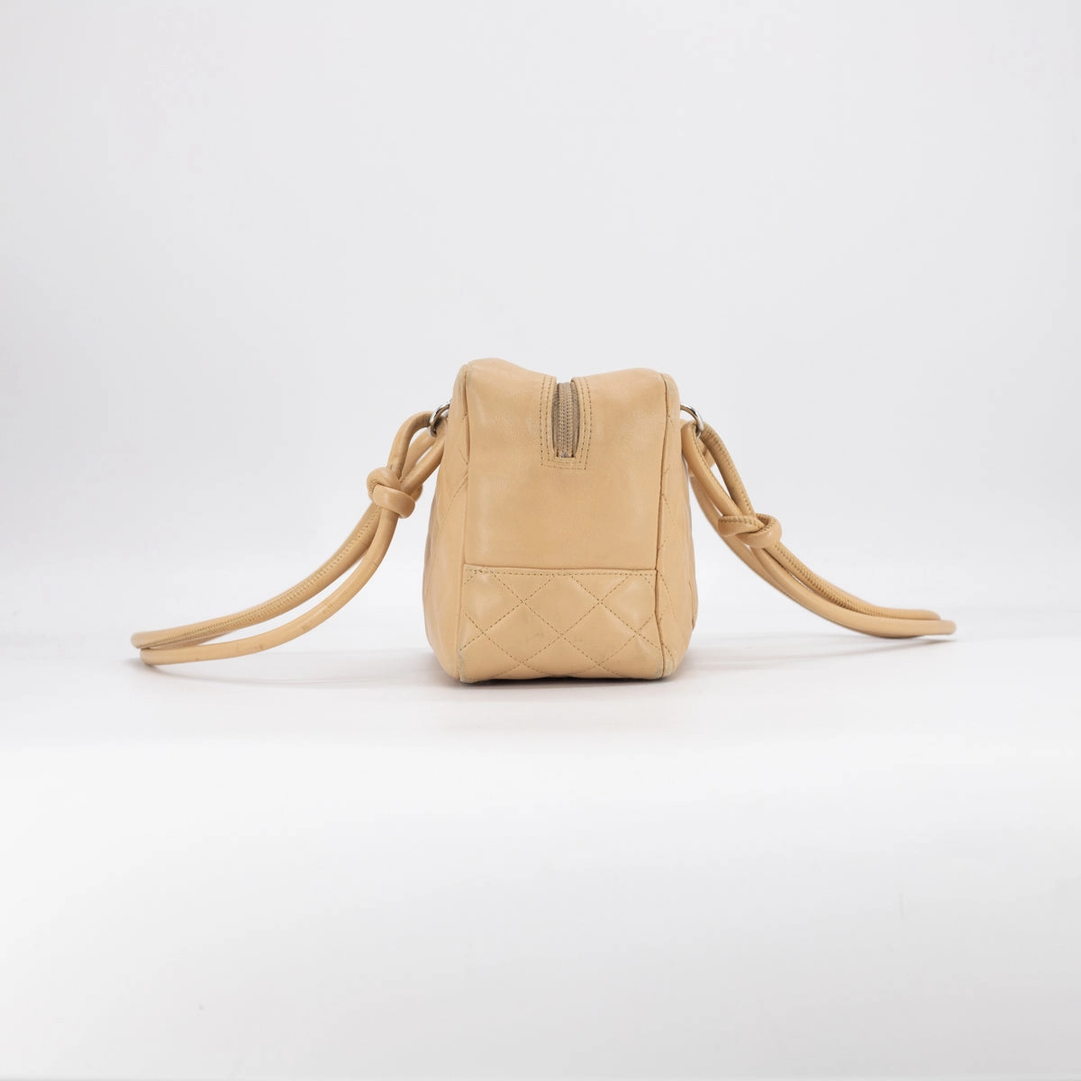 Chanel Quilted Calfskin Top handle Bag Beige