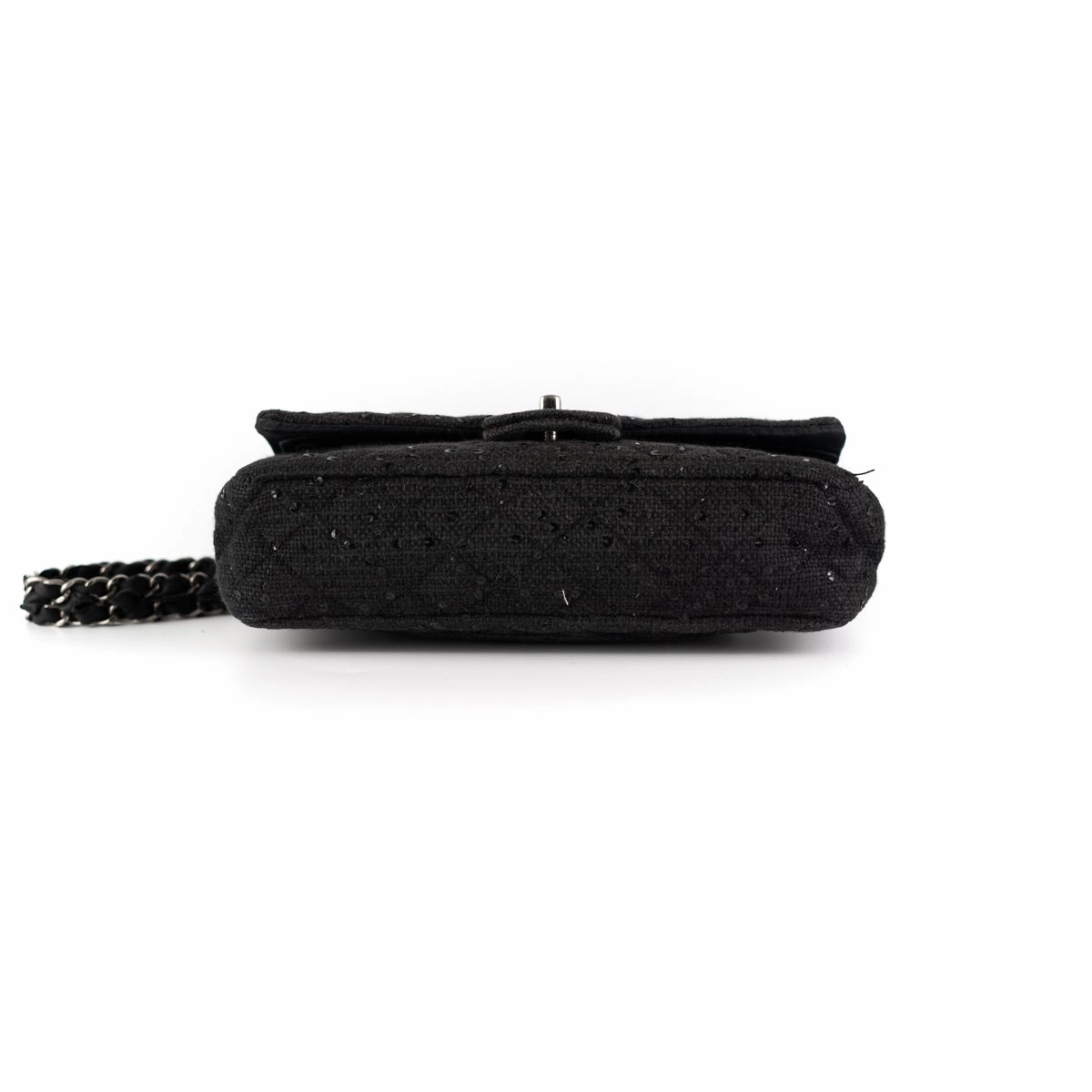 Chanel Quilted Sequins Tweed Flap Bag