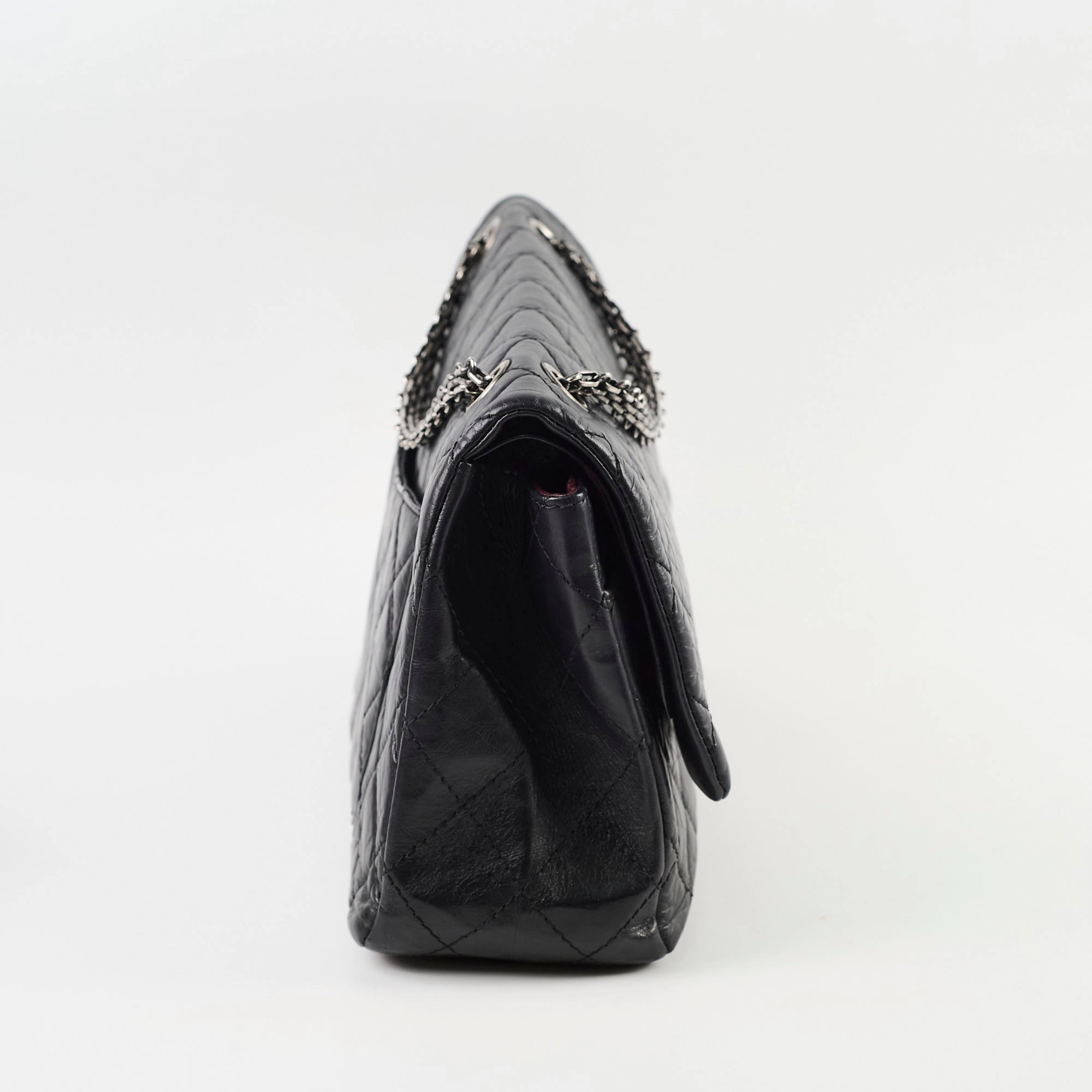 Chanel Reissue 2.55 Large (227 size) Black Calfskin RHW