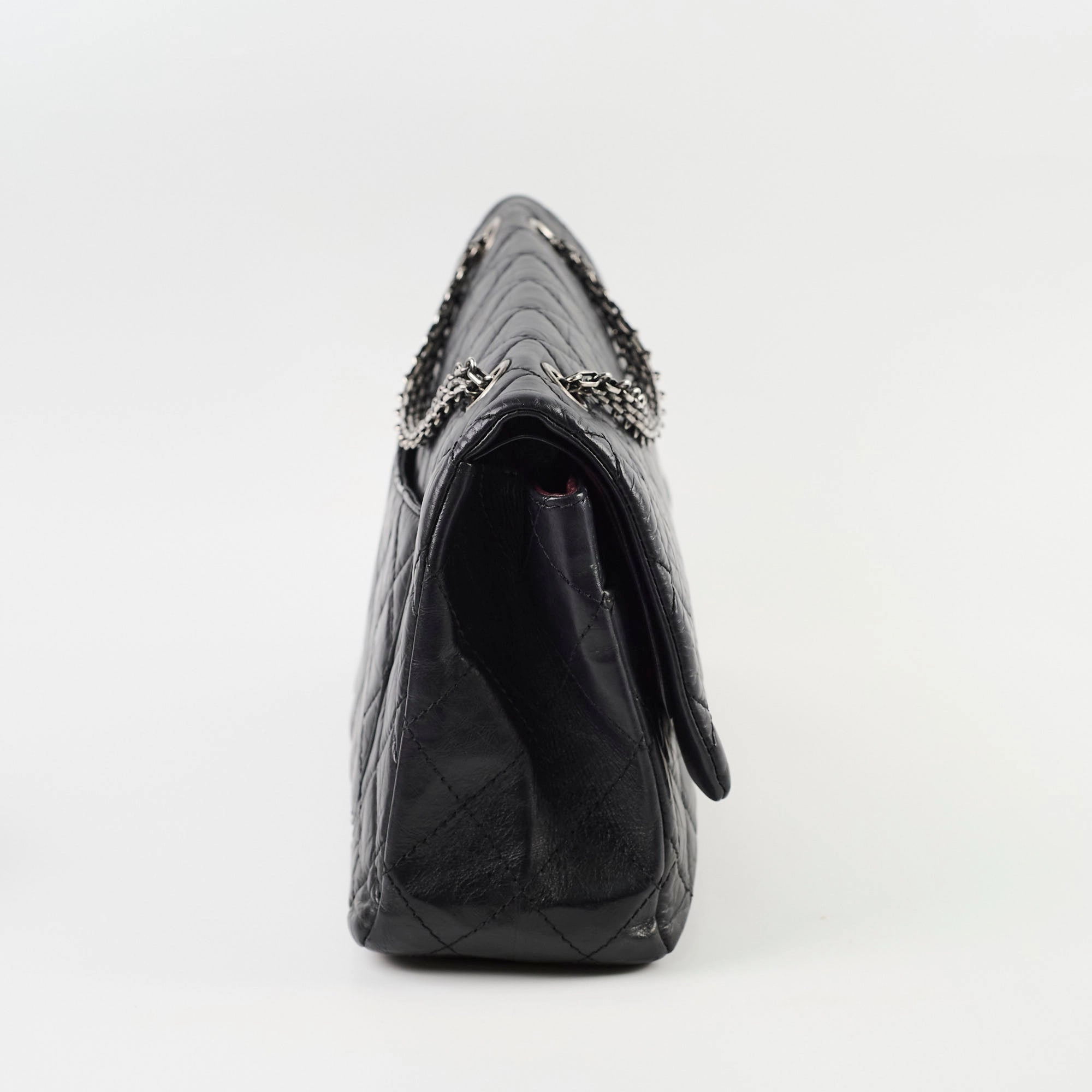 Chanel Reissue 2.55 Large (227 size) Black Calfskin RHW