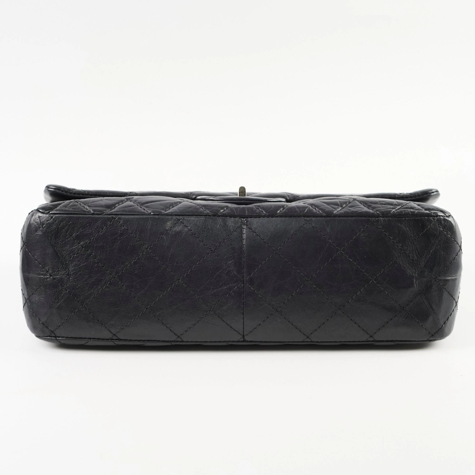 Chanel Reissue 2.55 Large (227 size) Black Calfskin RHW