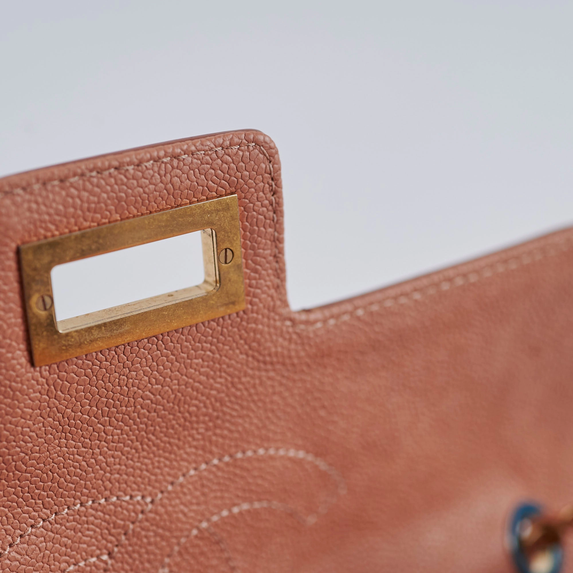 Chanel Seasonal Quilted Caviar 2.55 Reissue Single Flap Bag Terracotta