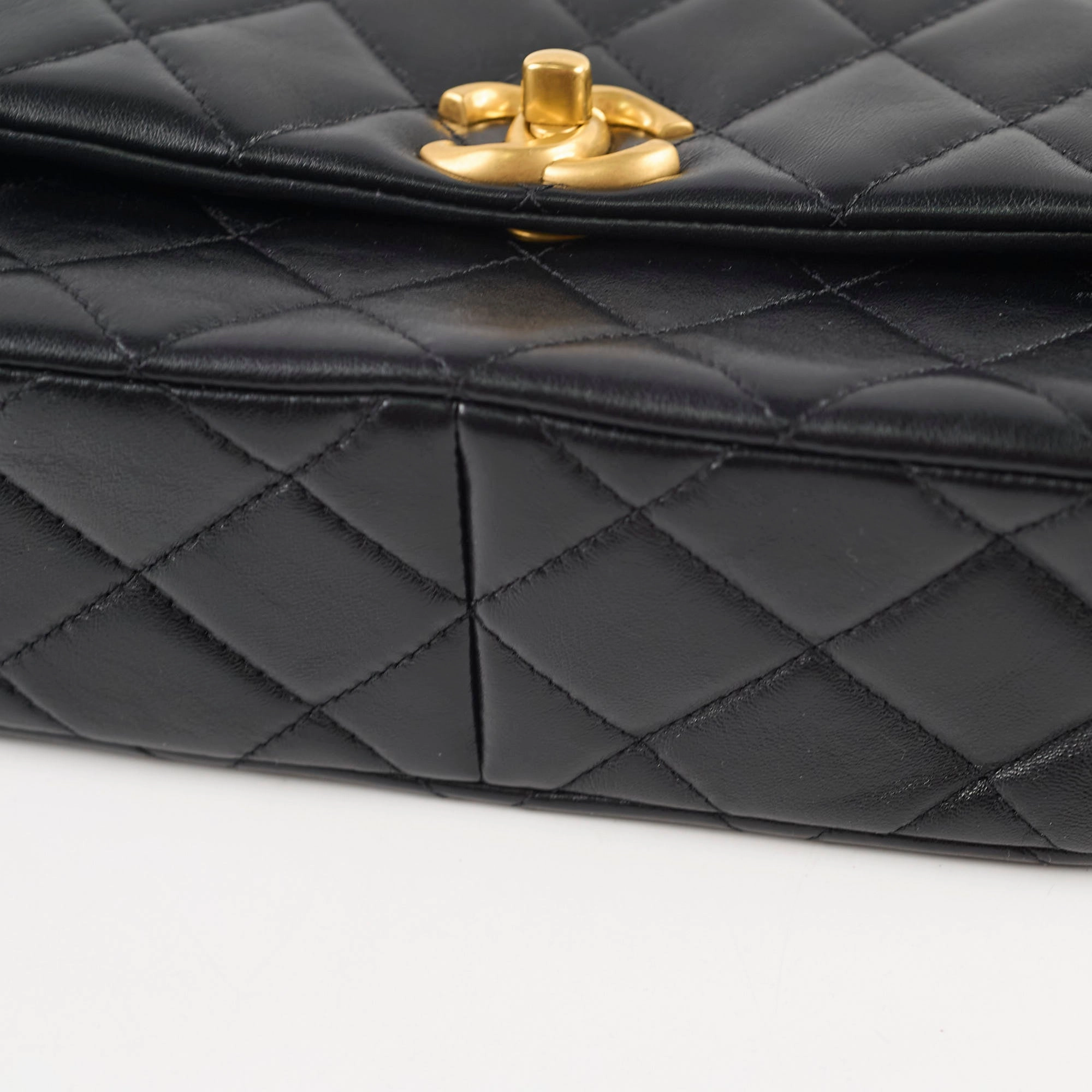 Chanel Seasonal Shoulder Bag Lambskin Black