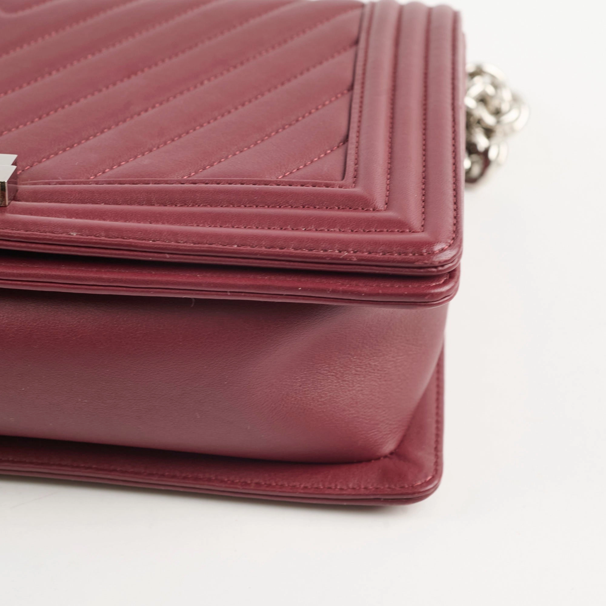 Chanel Seasonal Shoulder Bag White Microchip