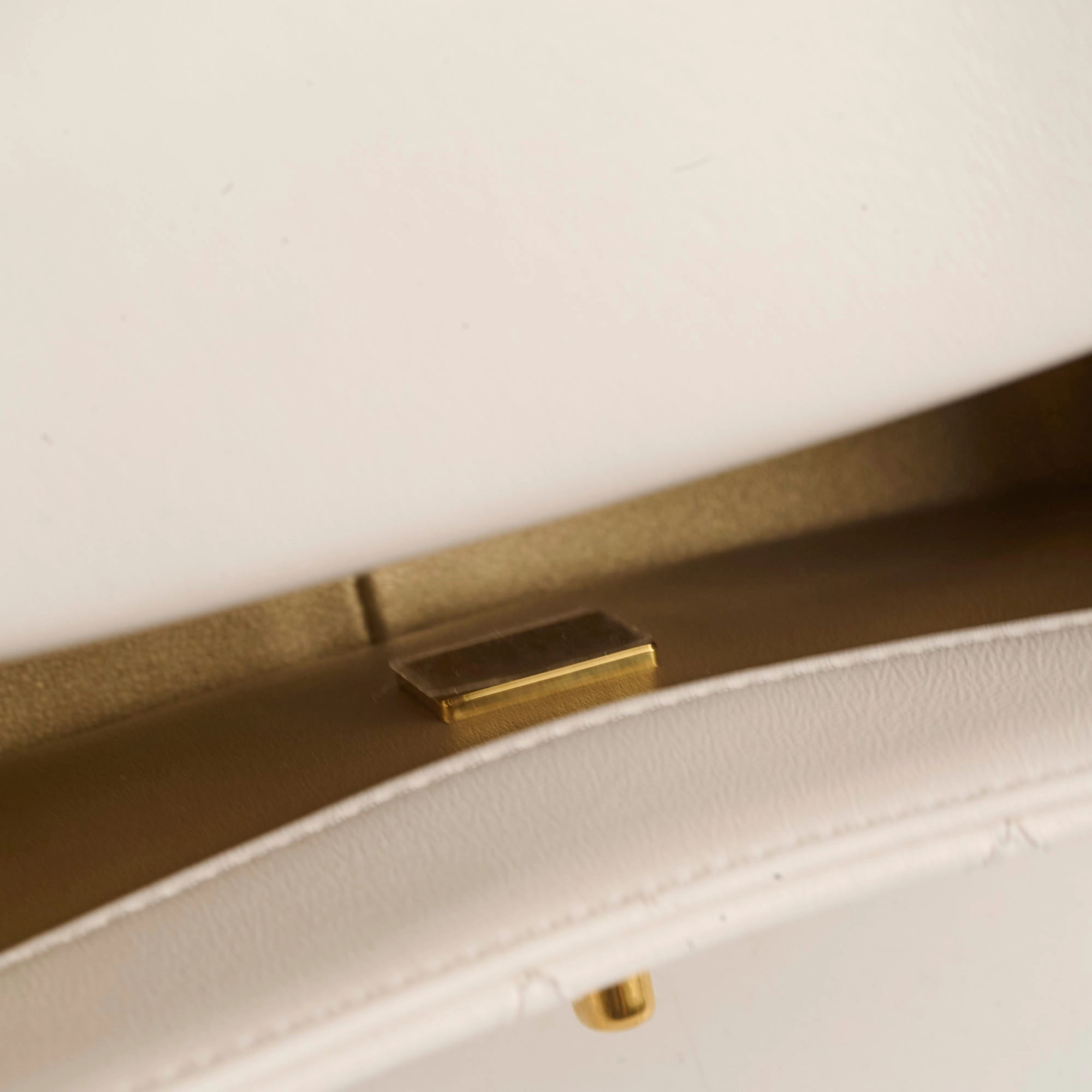 Chanel Seasonal Shoulder Bag White Microchip