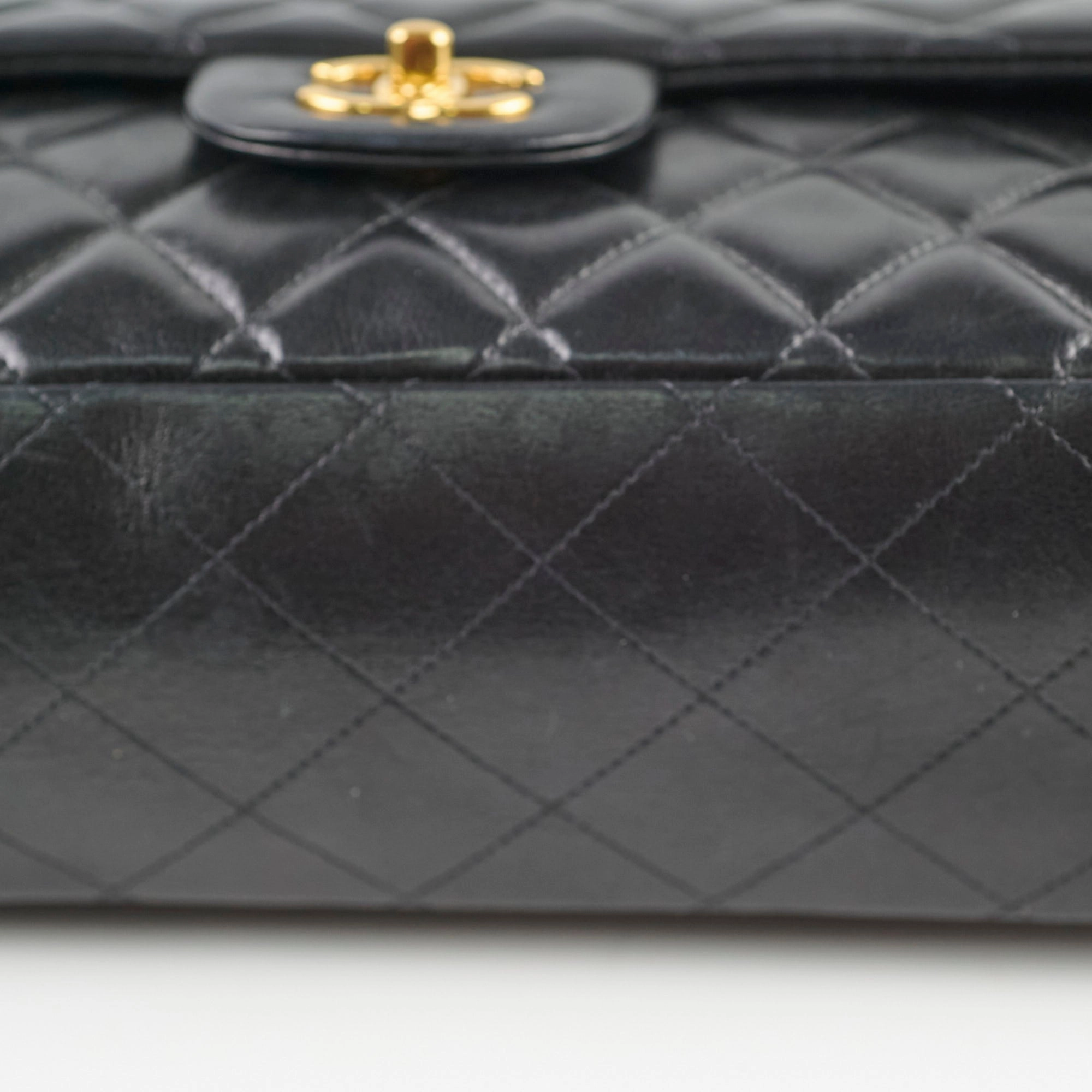 Chanel Single Flap Maxi Black Lambskin