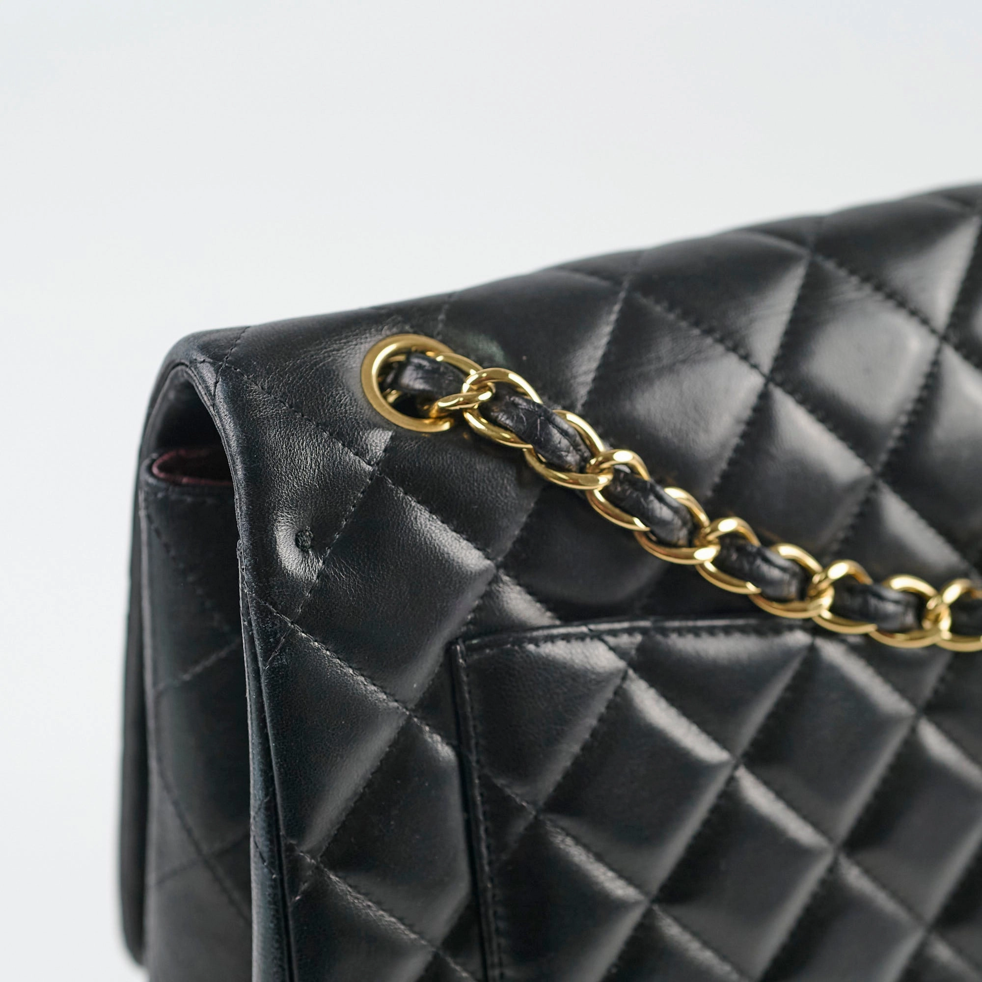 Chanel Single Flap Maxi Black Lambskin