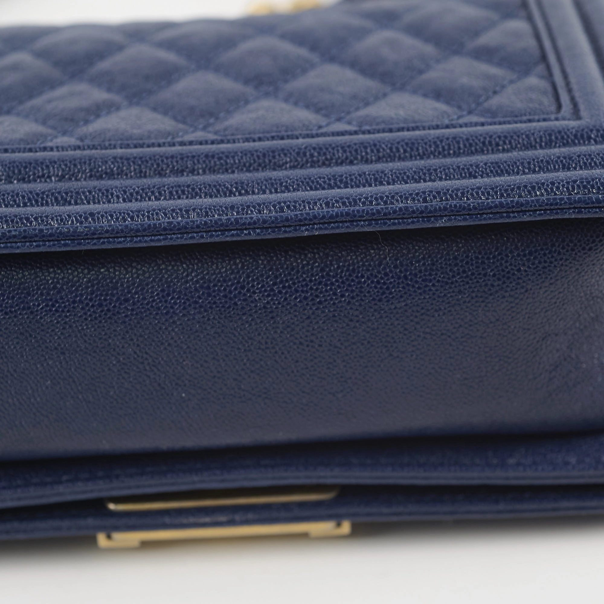 Chanel Small Boy Caviar Bag Navy 26 Series