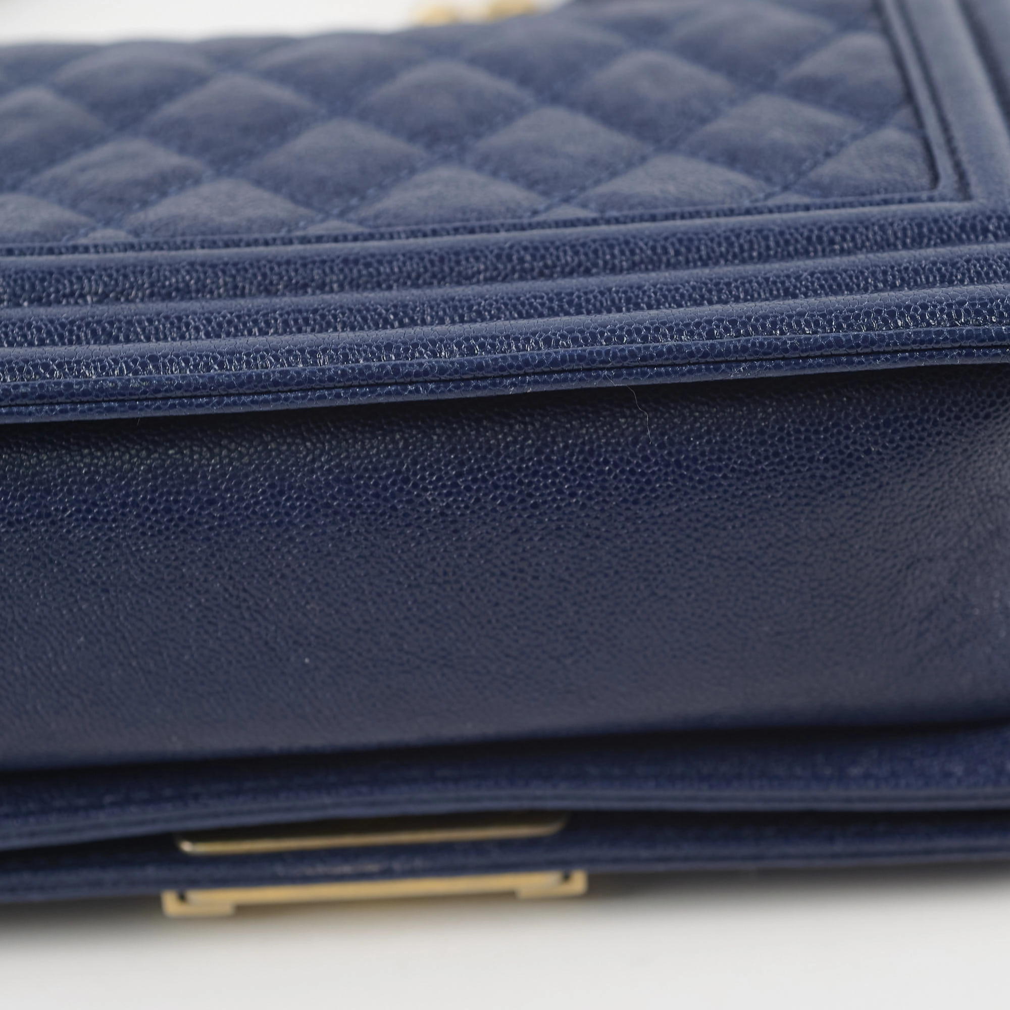 Chanel Small Boy Caviar Bag Navy 26 Series