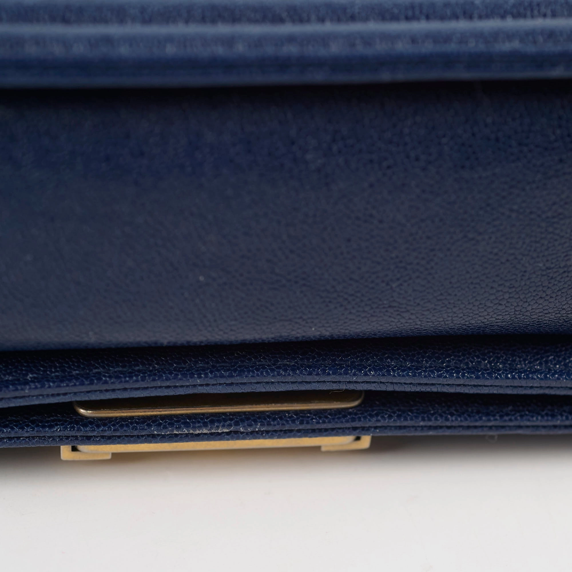 Chanel Small Boy Caviar Bag Navy 26 Series
