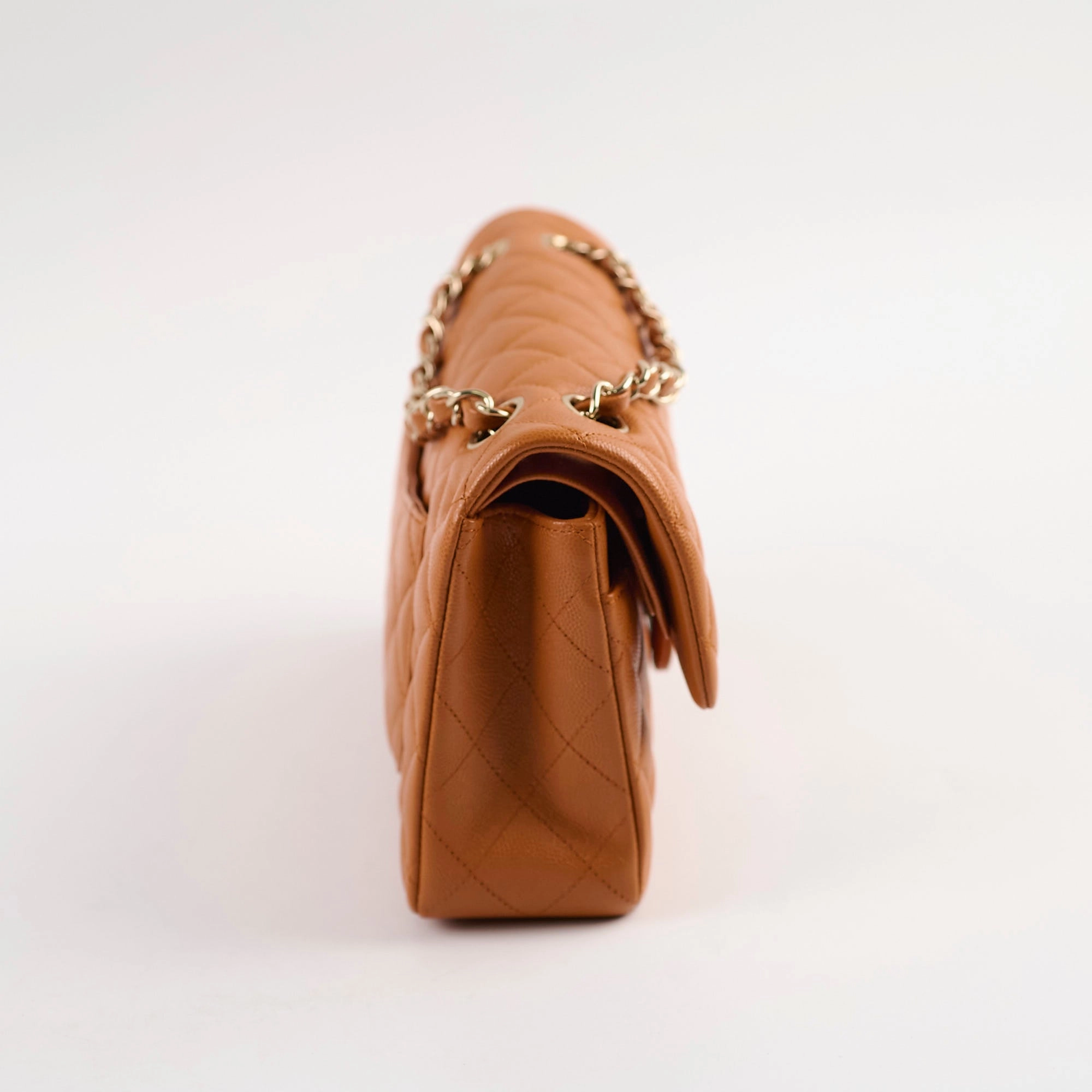 Chanel Small Classic Double Flap Caramel Caviar