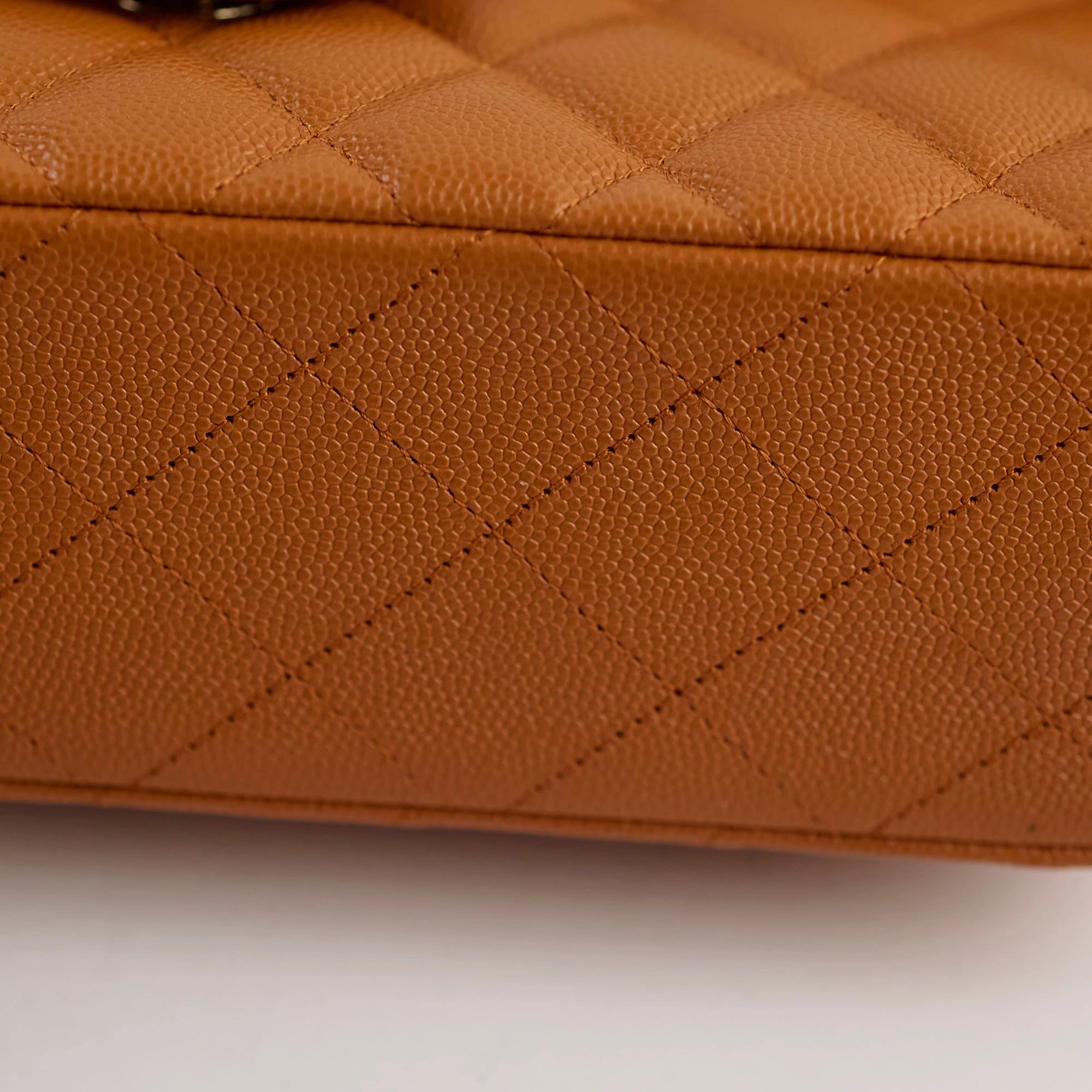 Chanel Small Classic Double Flap Caramel Caviar