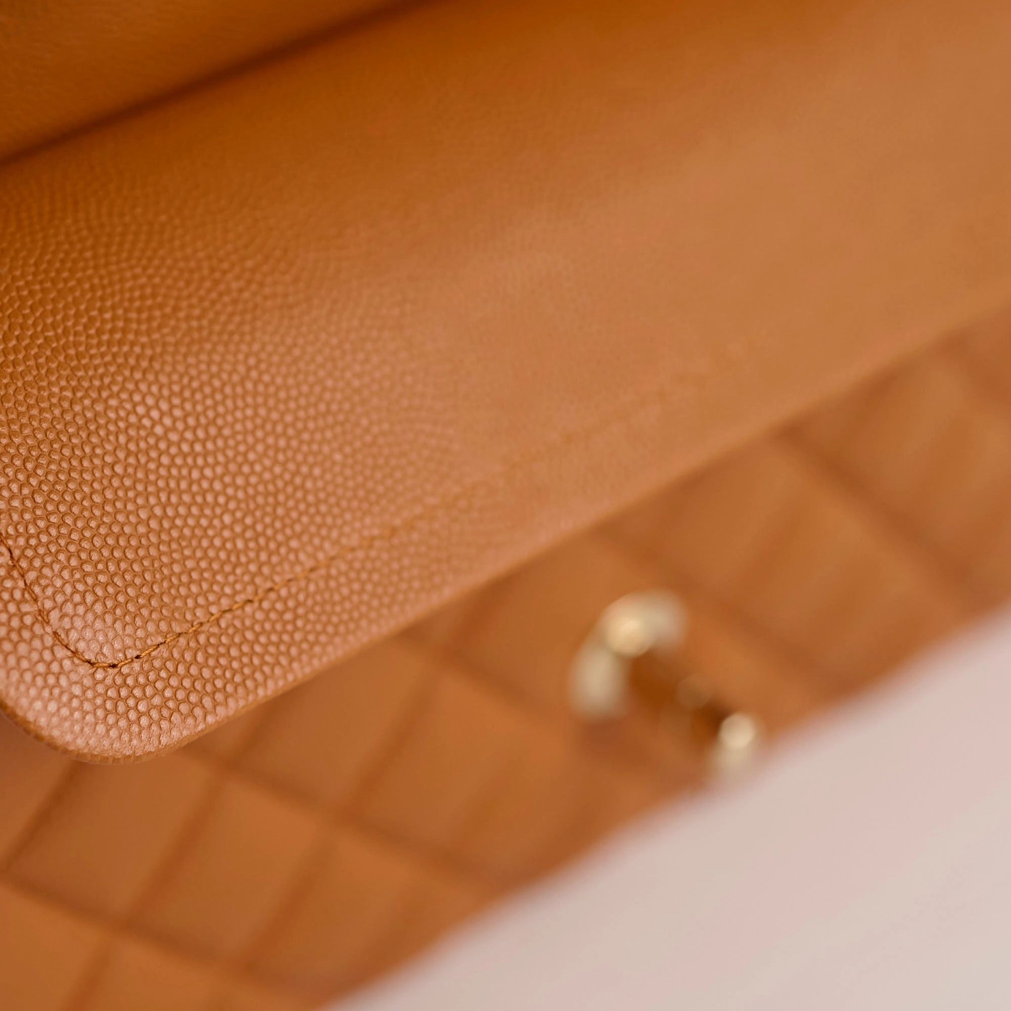 Chanel Small Classic Double Flap Caramel Caviar