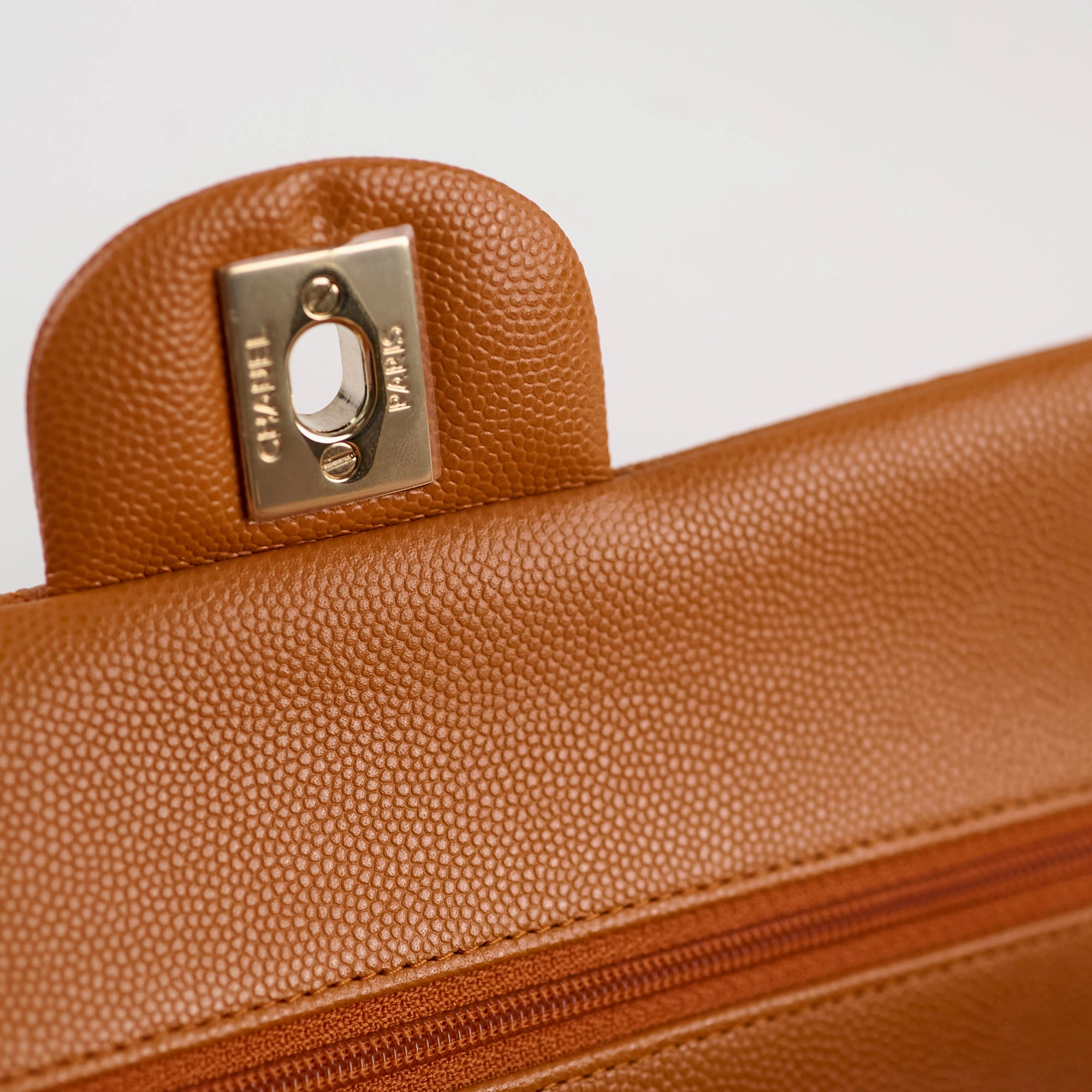 Chanel Small Classic Double Flap Caramel Caviar