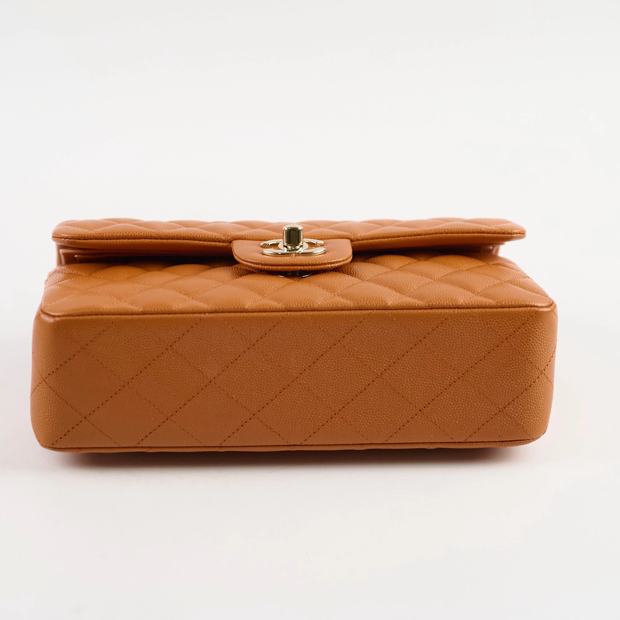 Chanel Small Classic Double Flap Caramel Caviar