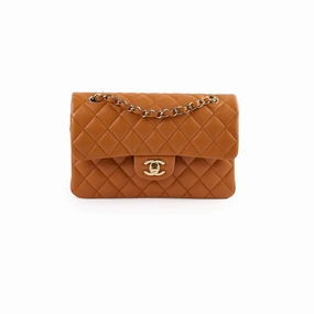 Chanel Small Classic Double Flap Caramel Caviar