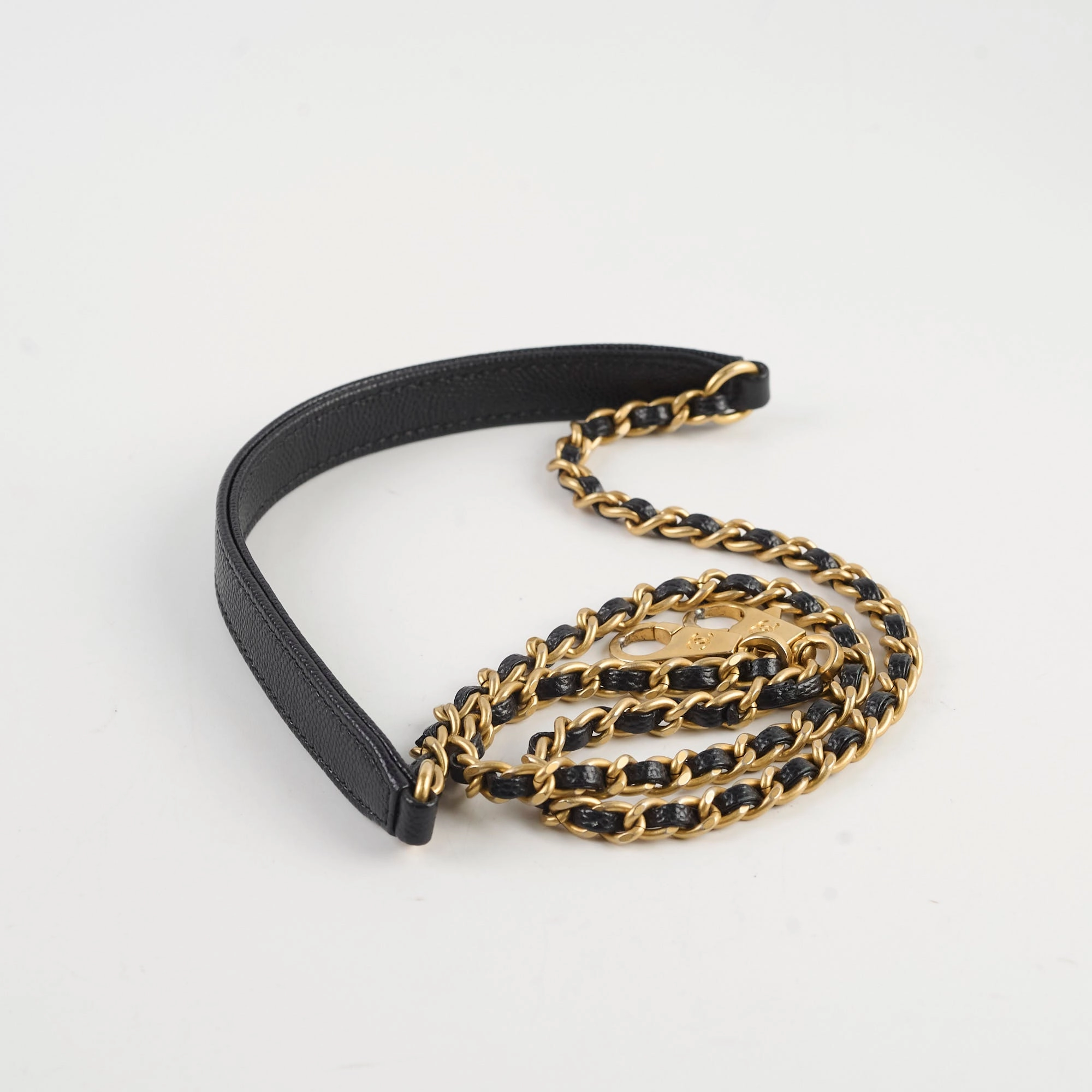 Chanel Small Coco Handle Caviar Black