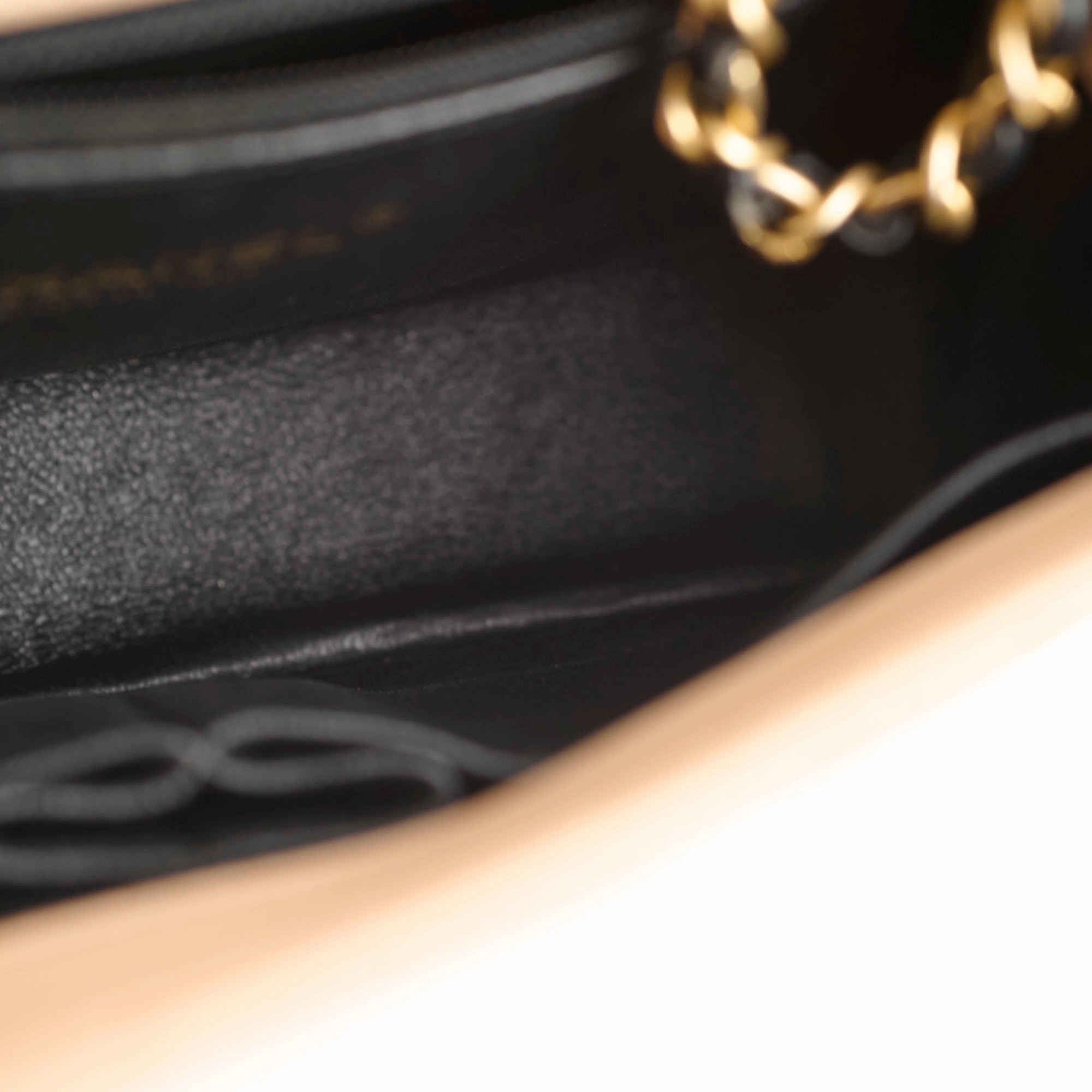 Chanel Small Filigree Beige Caviar Crossbody - Series 23
