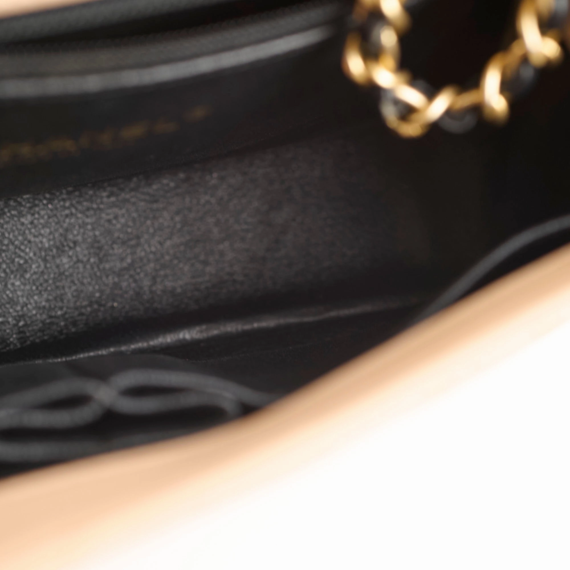 Chanel Small Filigree Beige Caviar Crossbody - Series 23