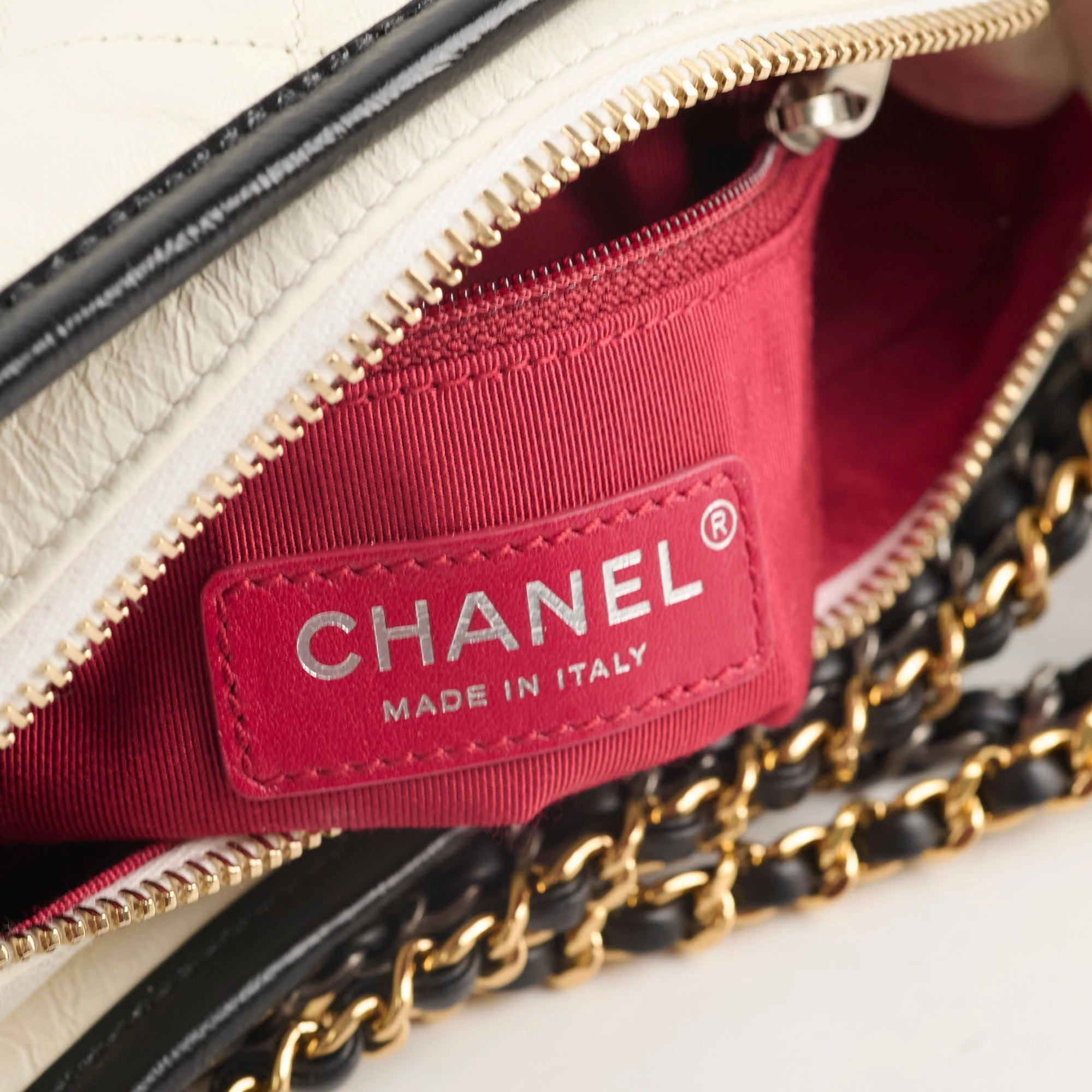Chanel Small Gabrielle Bag Black and White