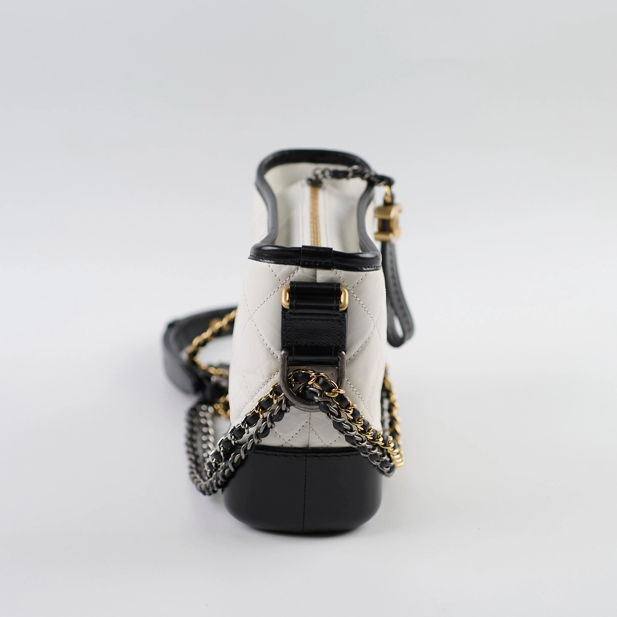 Chanel Small Grabrielle Bag White/Black