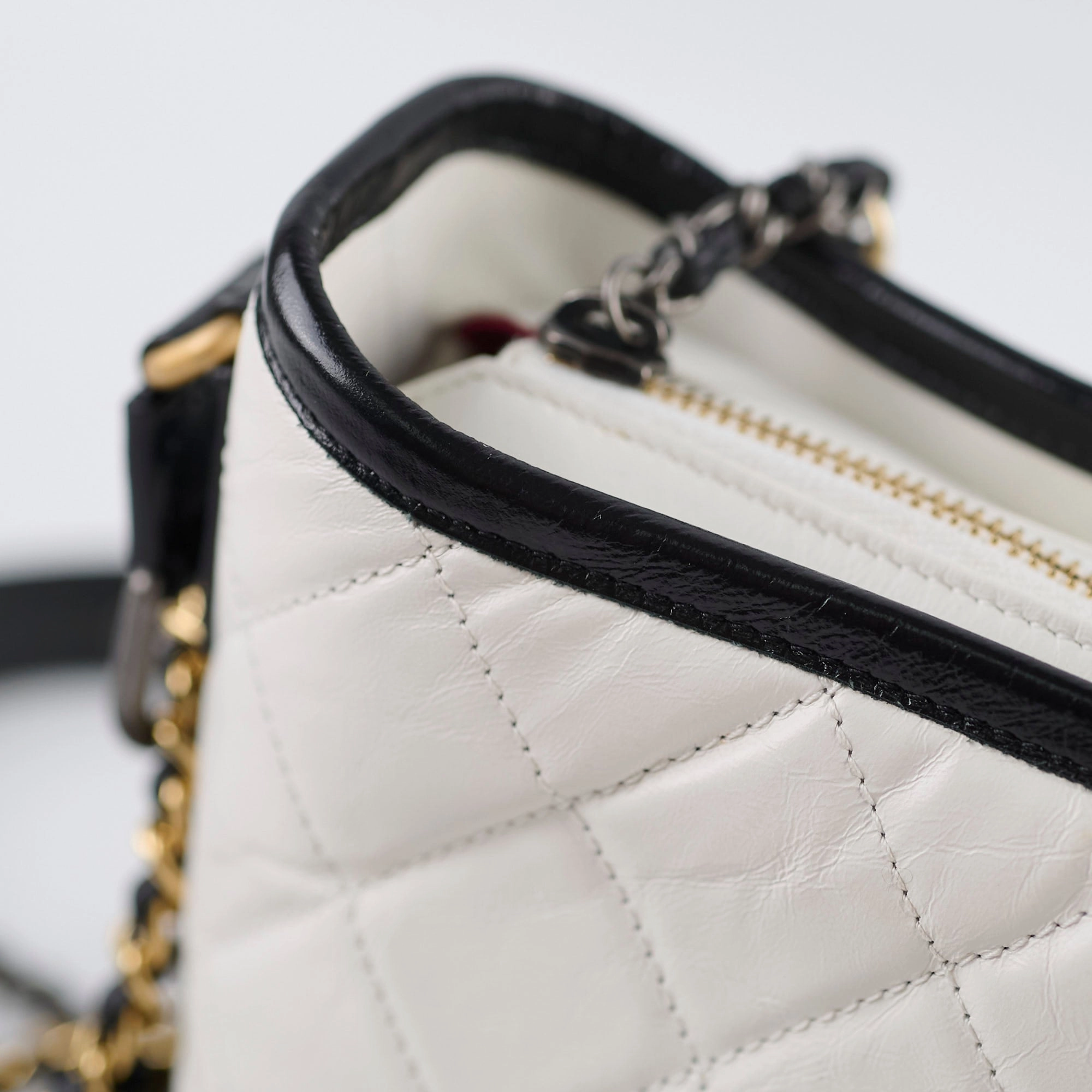 Chanel Small Grabrielle Bag White/Black
