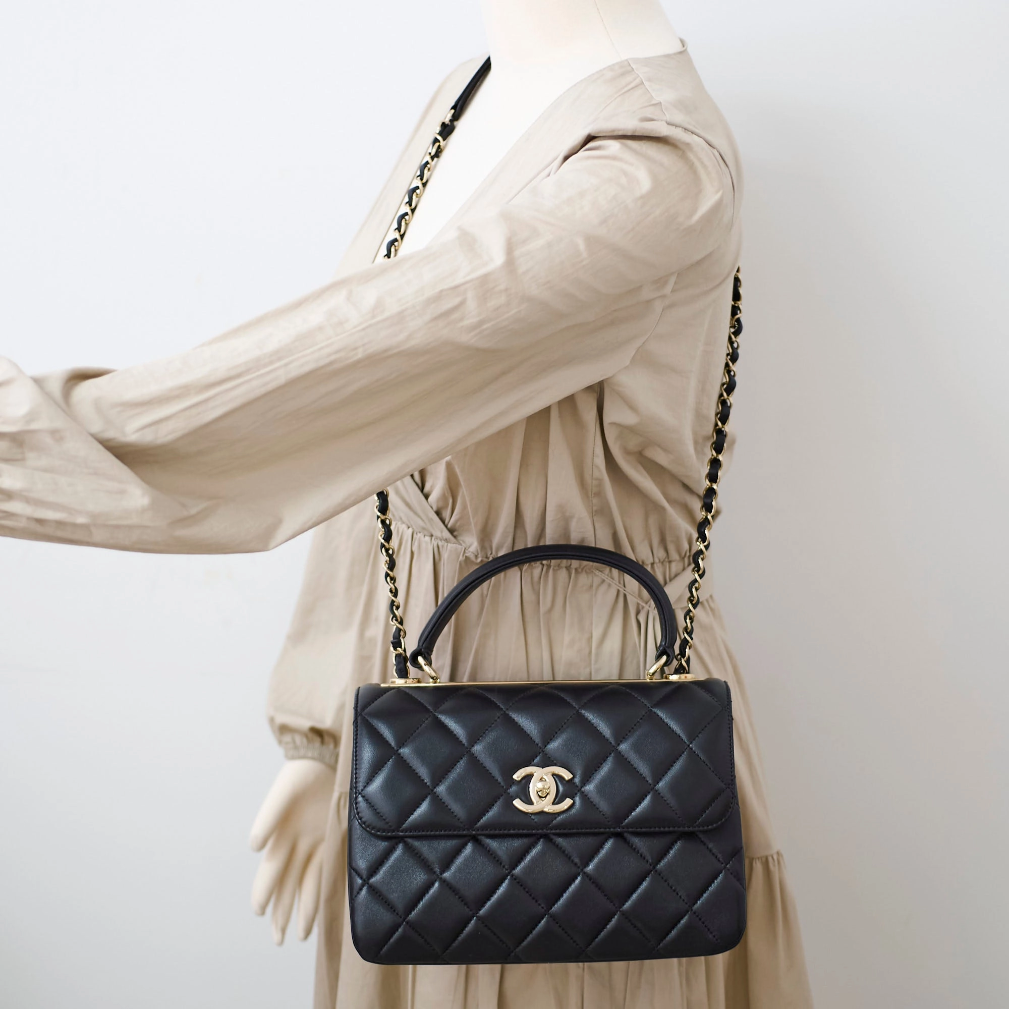 Chanel Small Trendy Lambskin Black Series 31