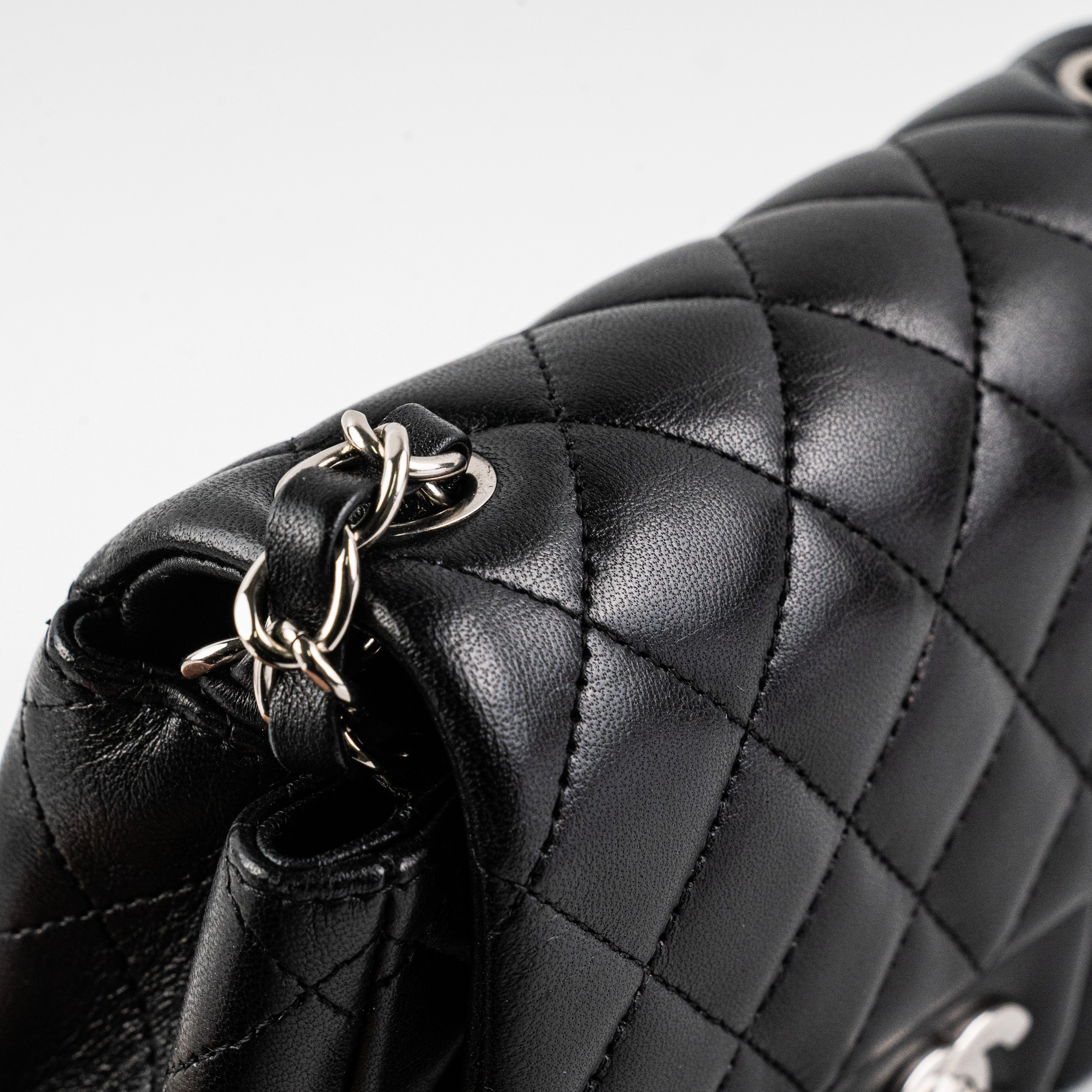 Chanel Square Mini Lambskin Black Bag