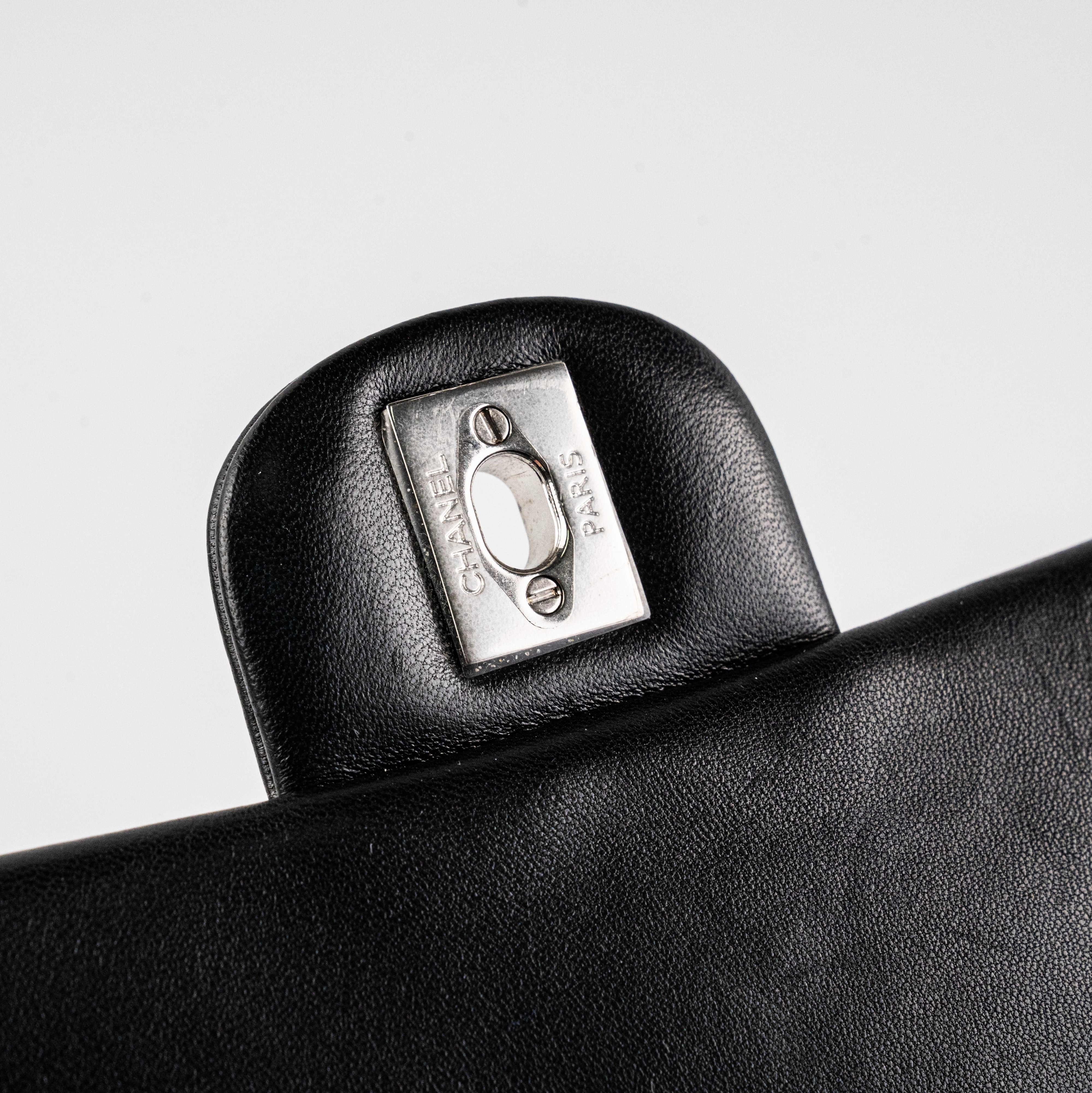 Chanel Square Mini Lambskin Black Bag
