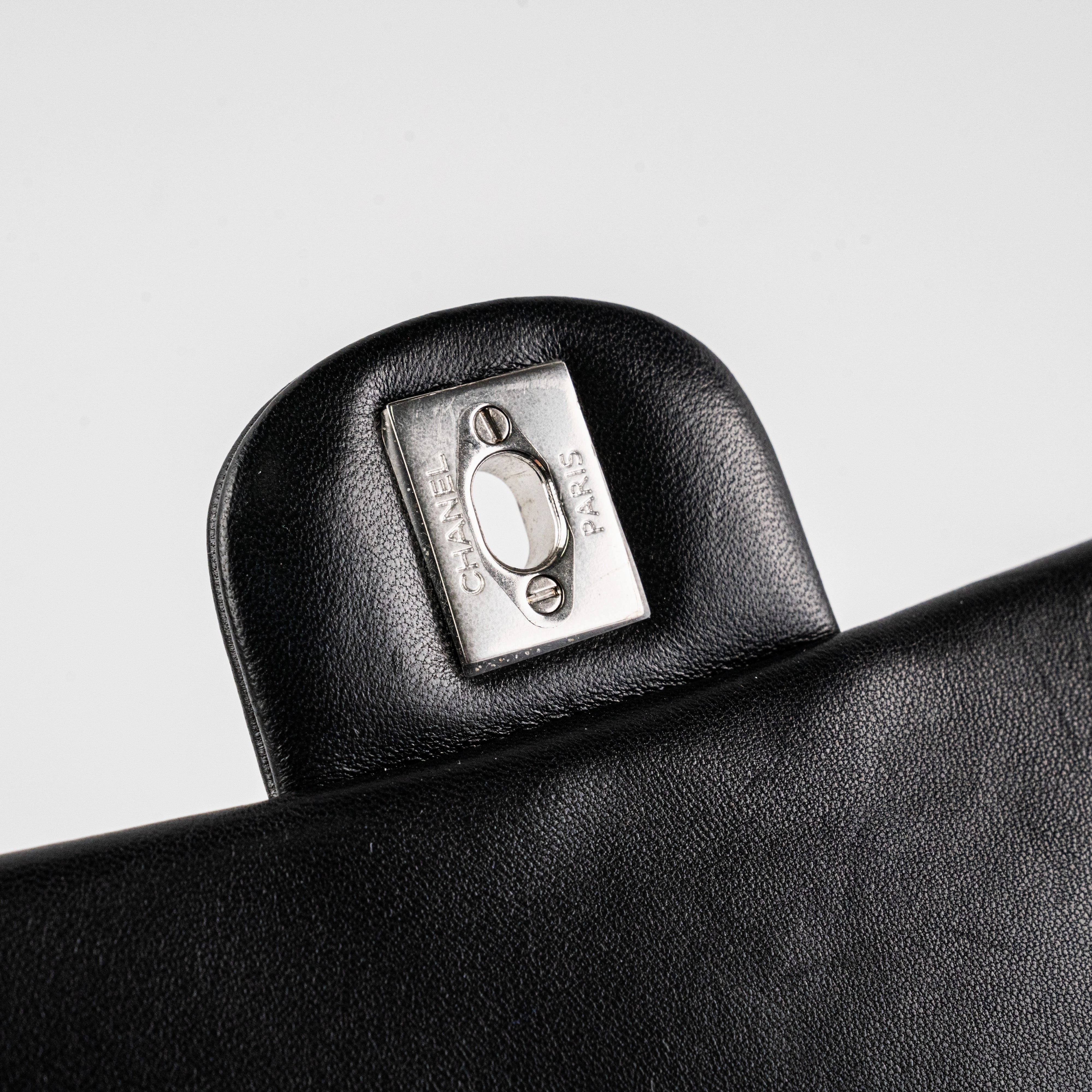 Chanel Square Mini Lambskin Black Bag