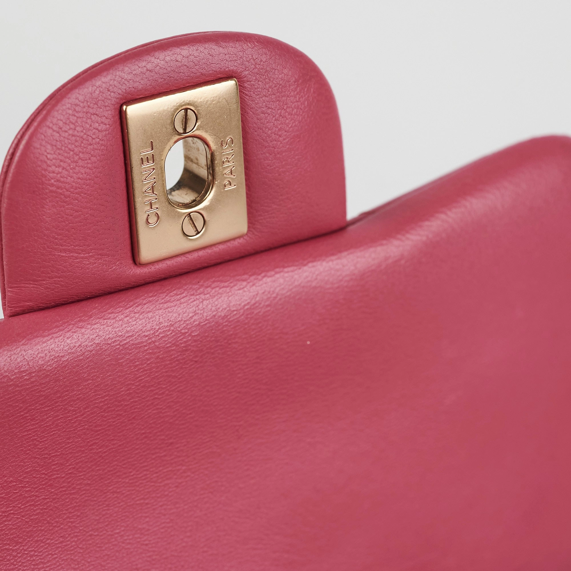 Chanel Square Mini Lambskin Pink