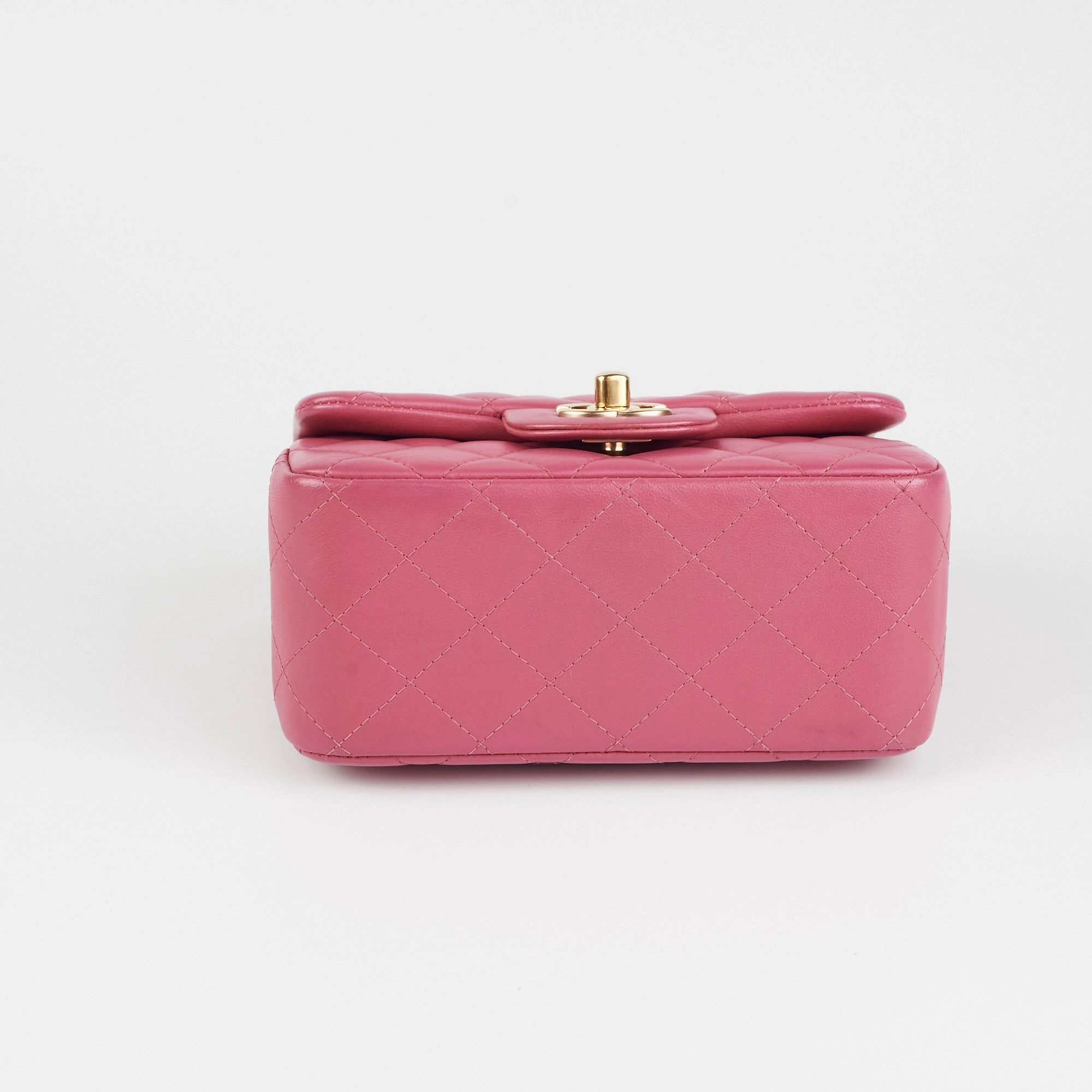 Chanel Square Mini Lambskin Pink