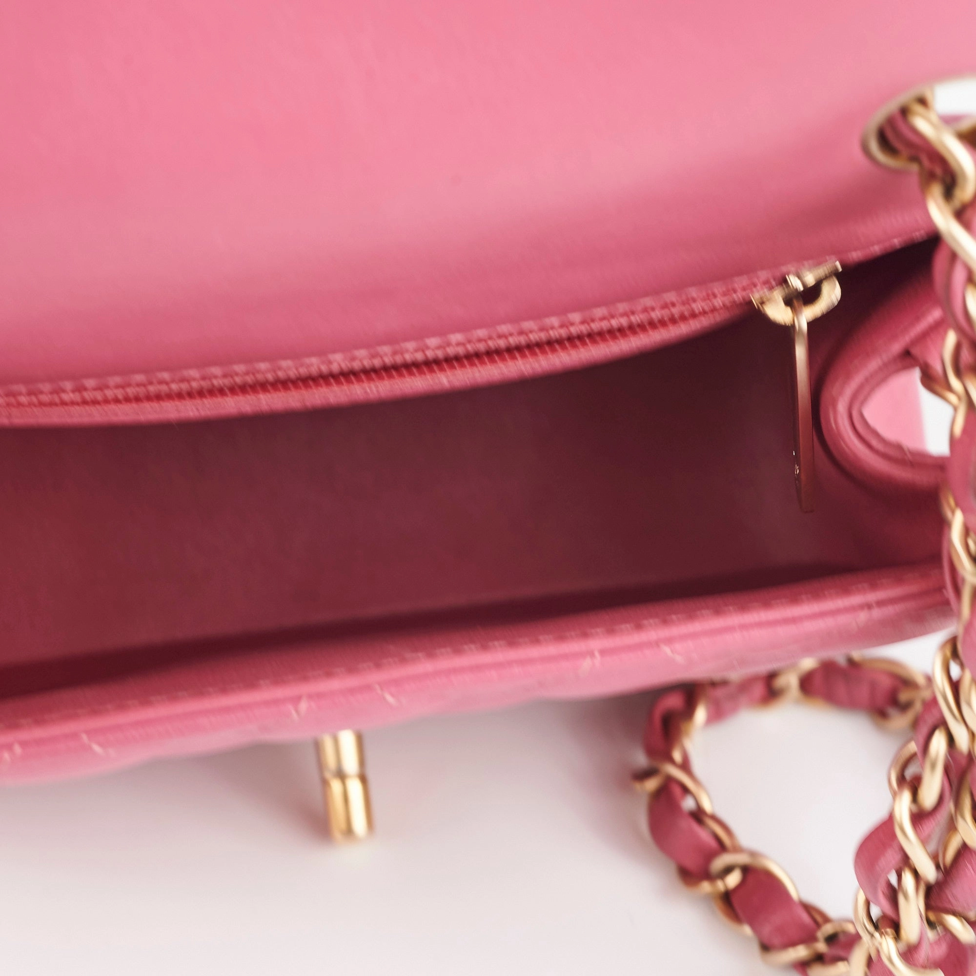 Chanel Square Mini Lambskin Pink
