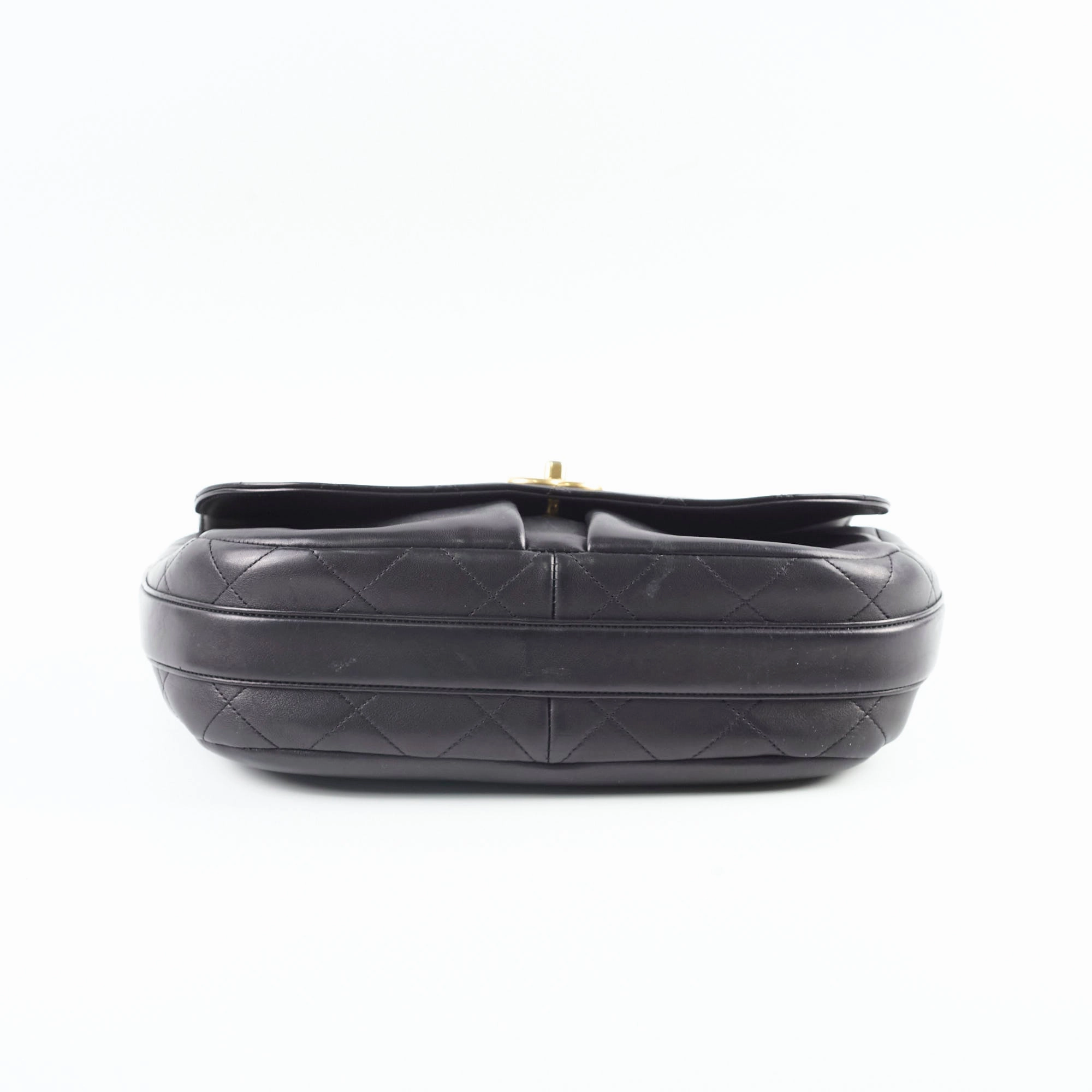 Chanel Stitched Paris in Rome Messenger Bag Black