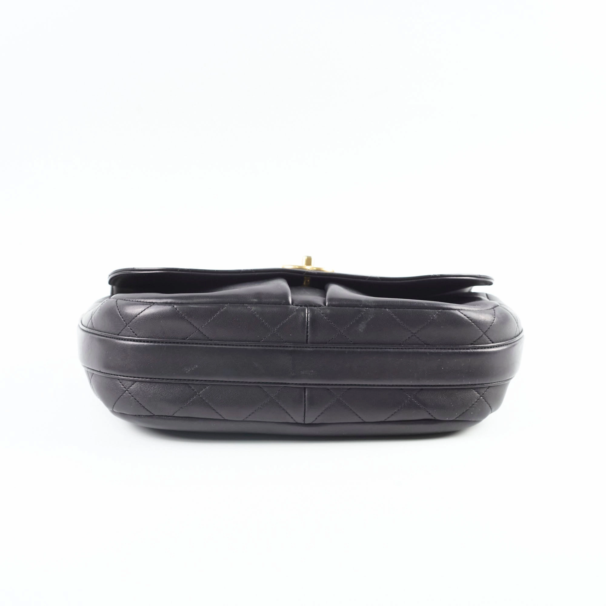 Chanel Stitched Paris in Rome Messenger Bag Black