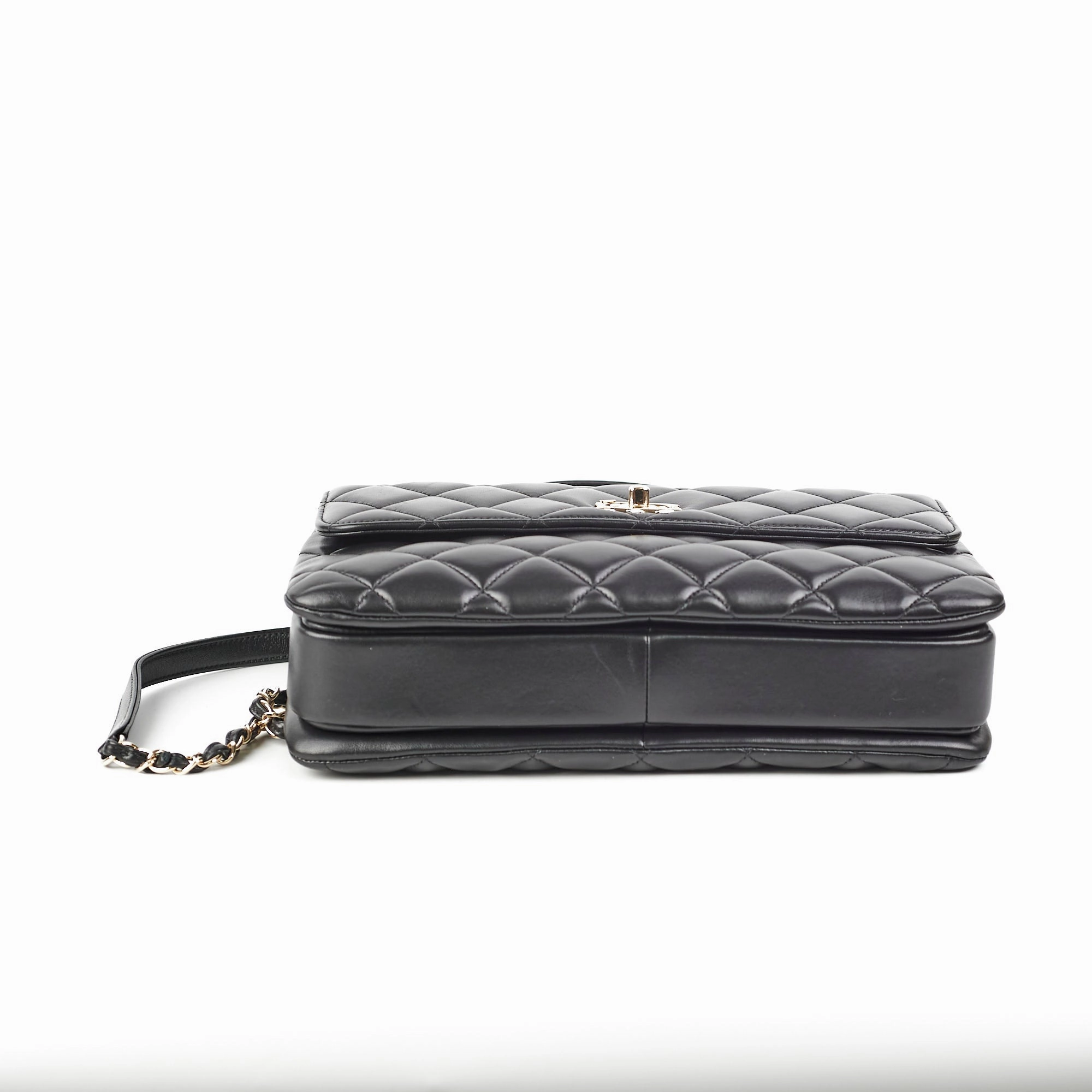 Chanel Trendy CC Medium Lambskin Black Quilted - Series 24