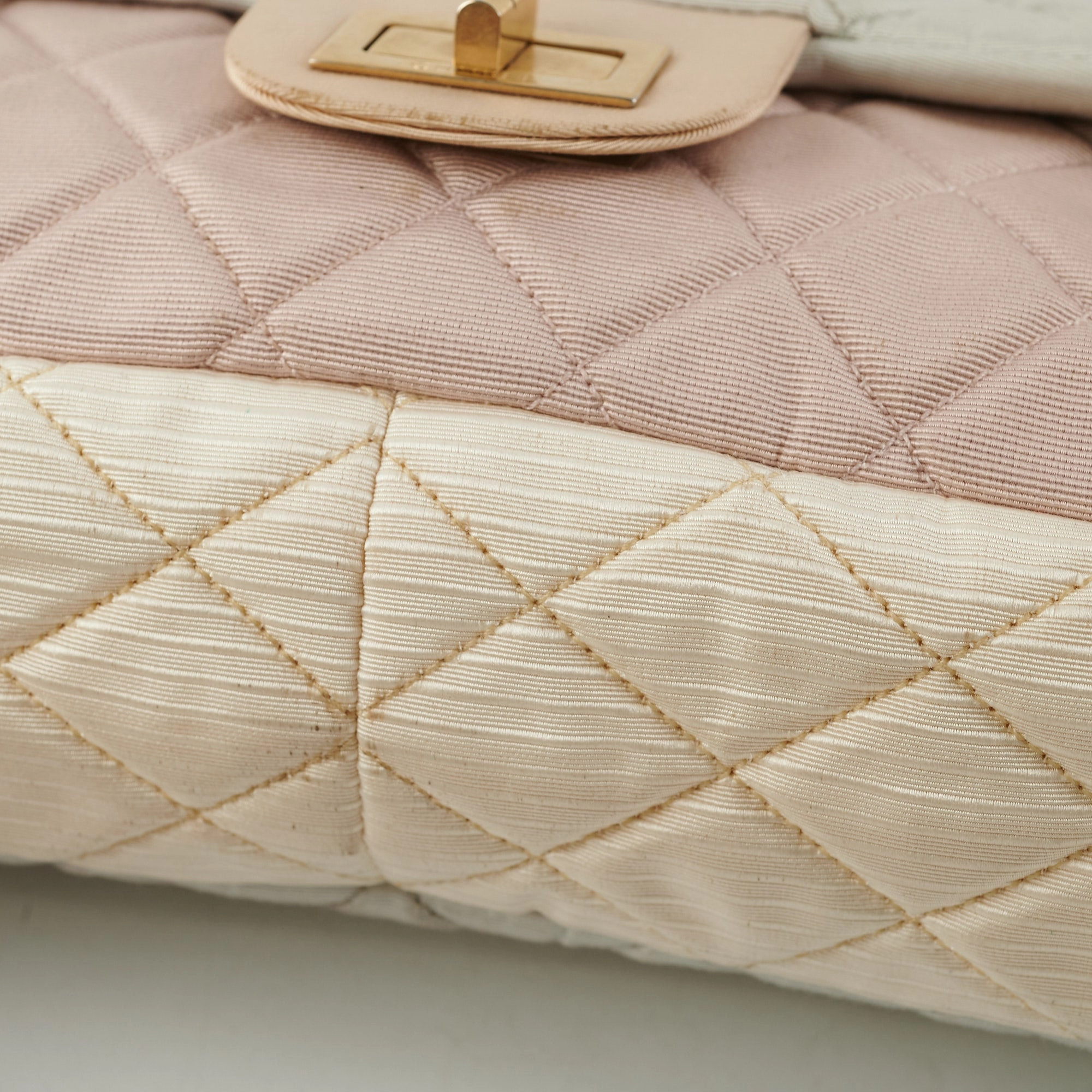 Chanel Tri-Color Microfiber Reissue Jumbo Flap Bag