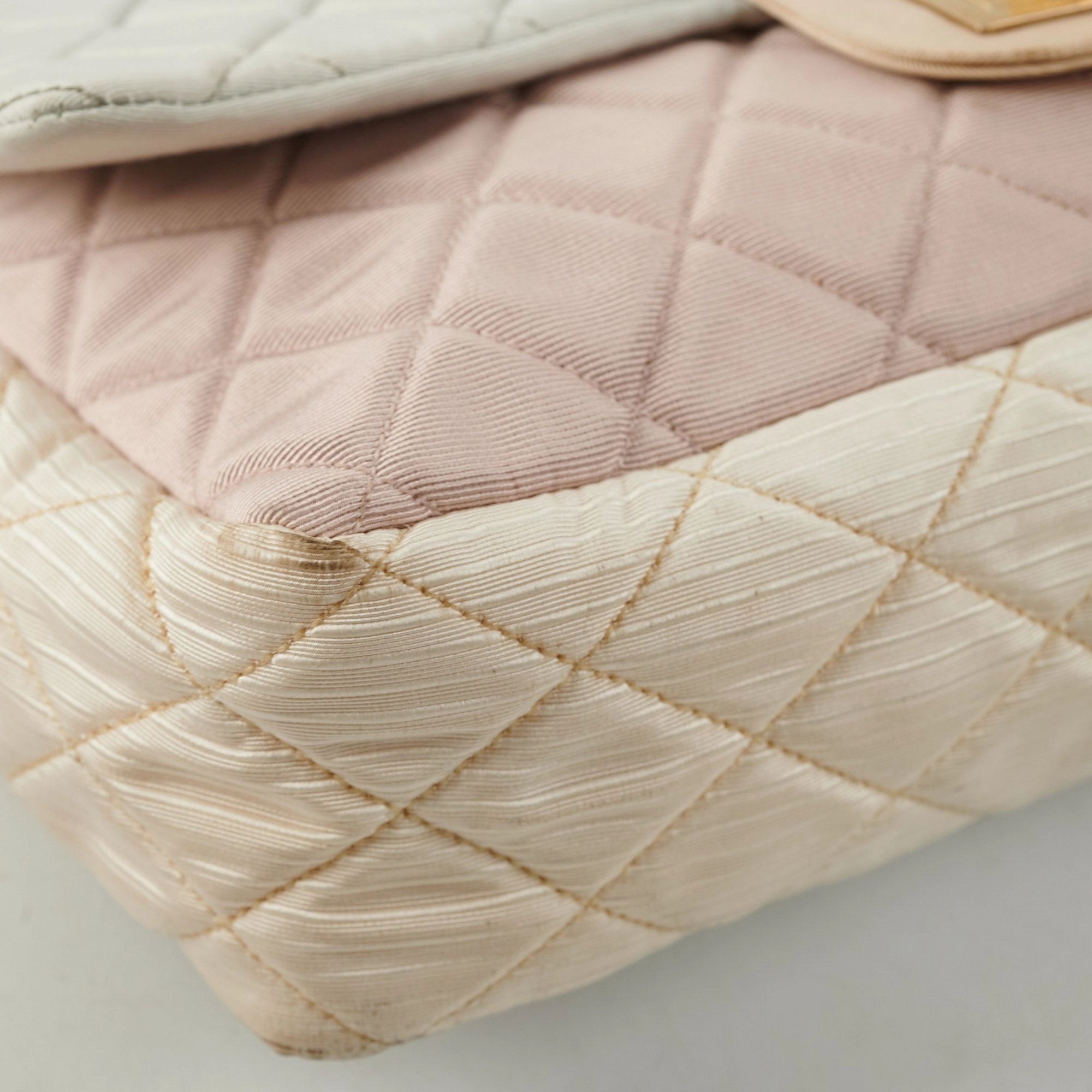 Chanel Tri-Color Microfiber Reissue Jumbo Flap Bag