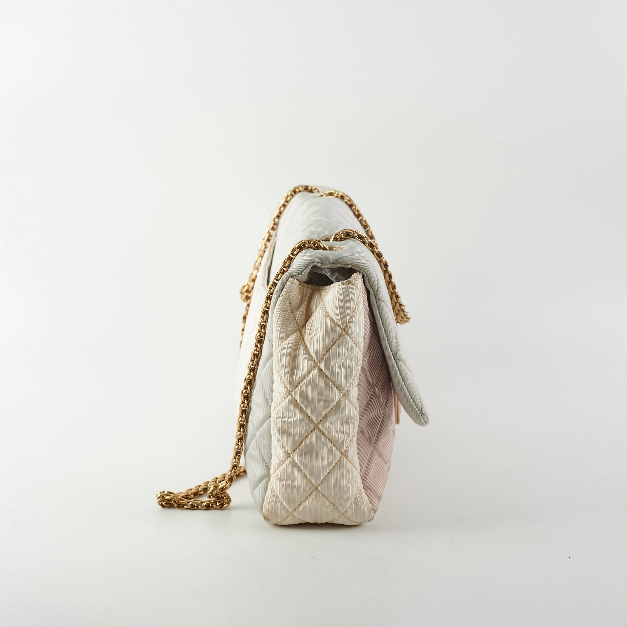 Chanel Tri-Color Microfiber Reissue Jumbo Flap Bag