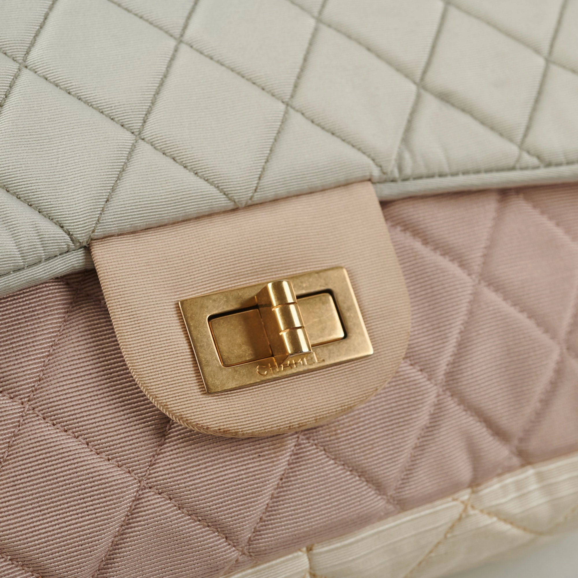 Chanel Tri-Color Microfiber Reissue Jumbo Flap Bag