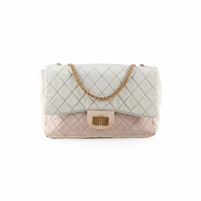 Chanel Tri-Color Microfiber Reissue Jumbo Flap Bag