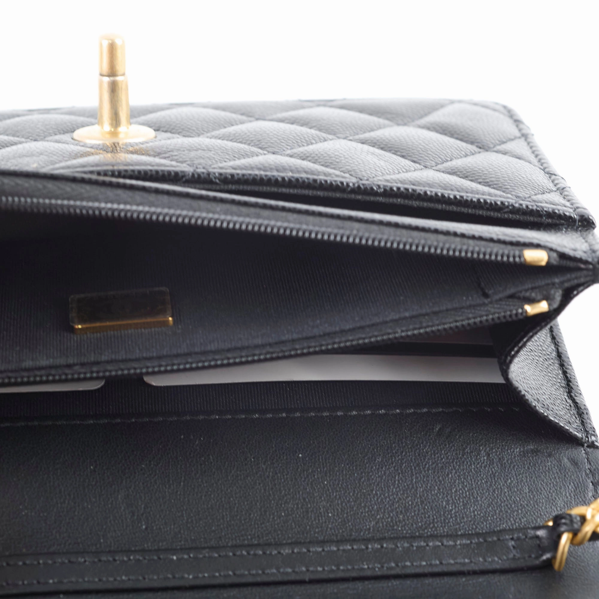Chanel Turn-lock WOC with Charms Black Caviar
