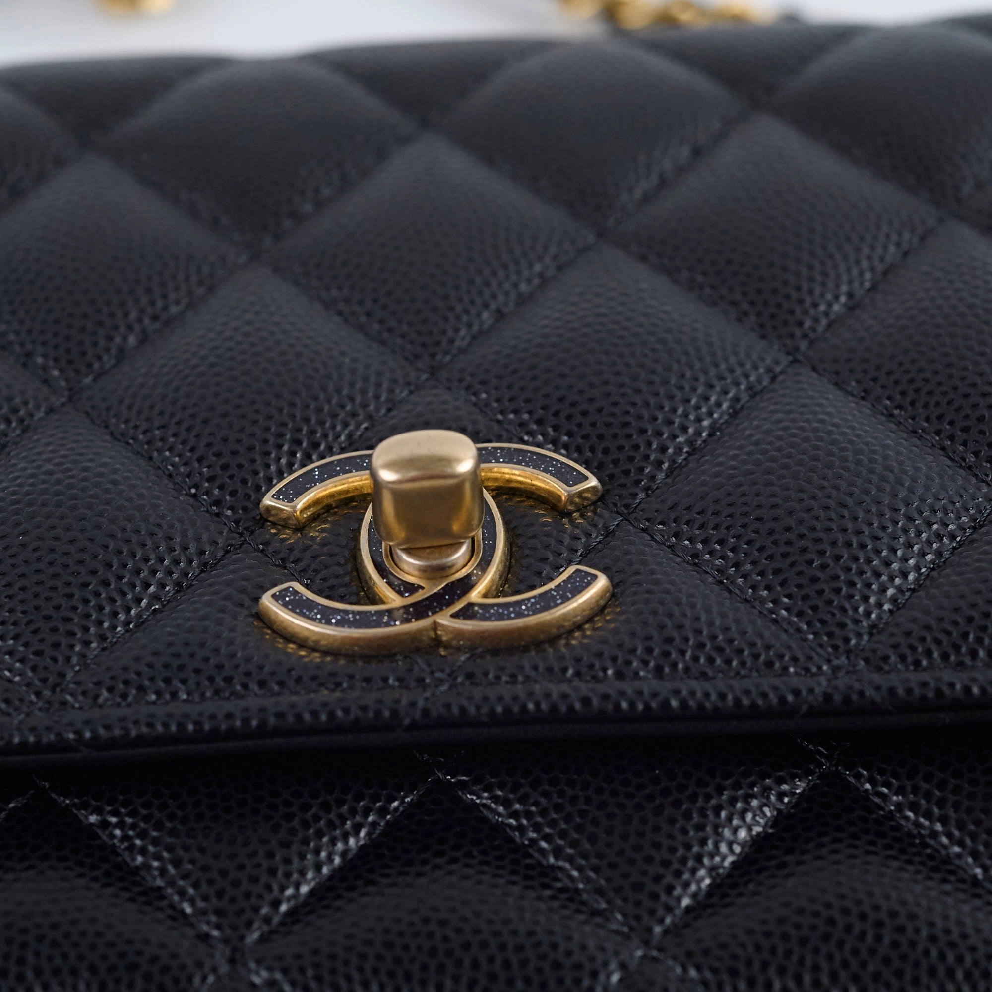 Chanel Turn-lock WOC with Charms Black Caviar