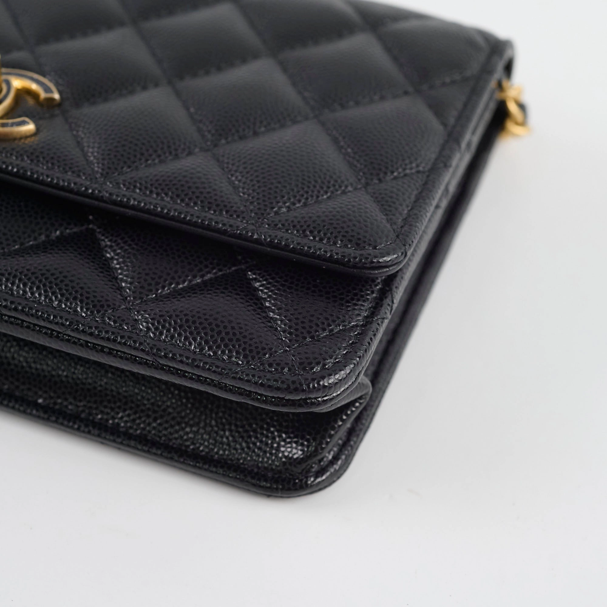 Chanel Turn-lock WOC with Charms Black Caviar