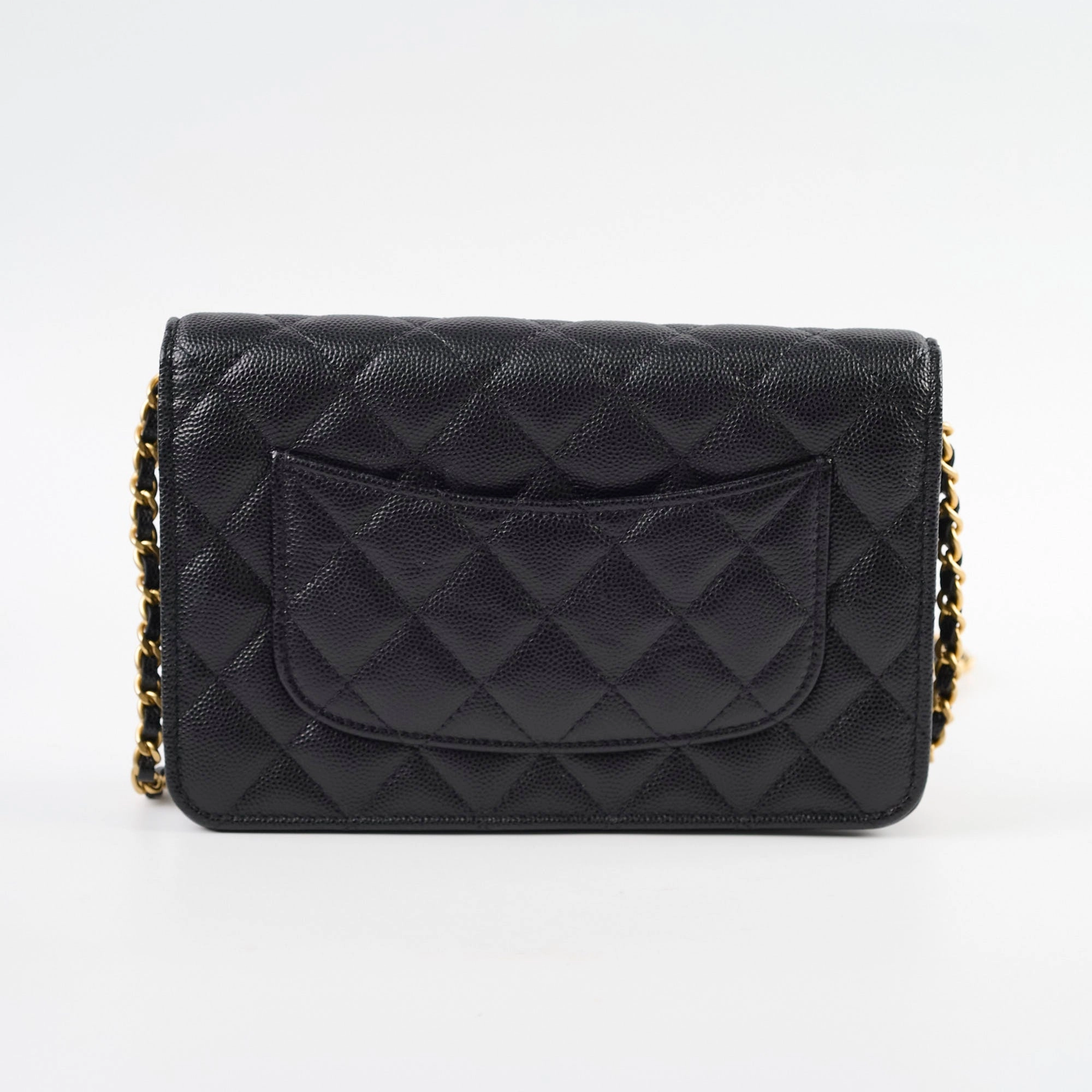Chanel Turn-lock WOC with Charms Black Caviar