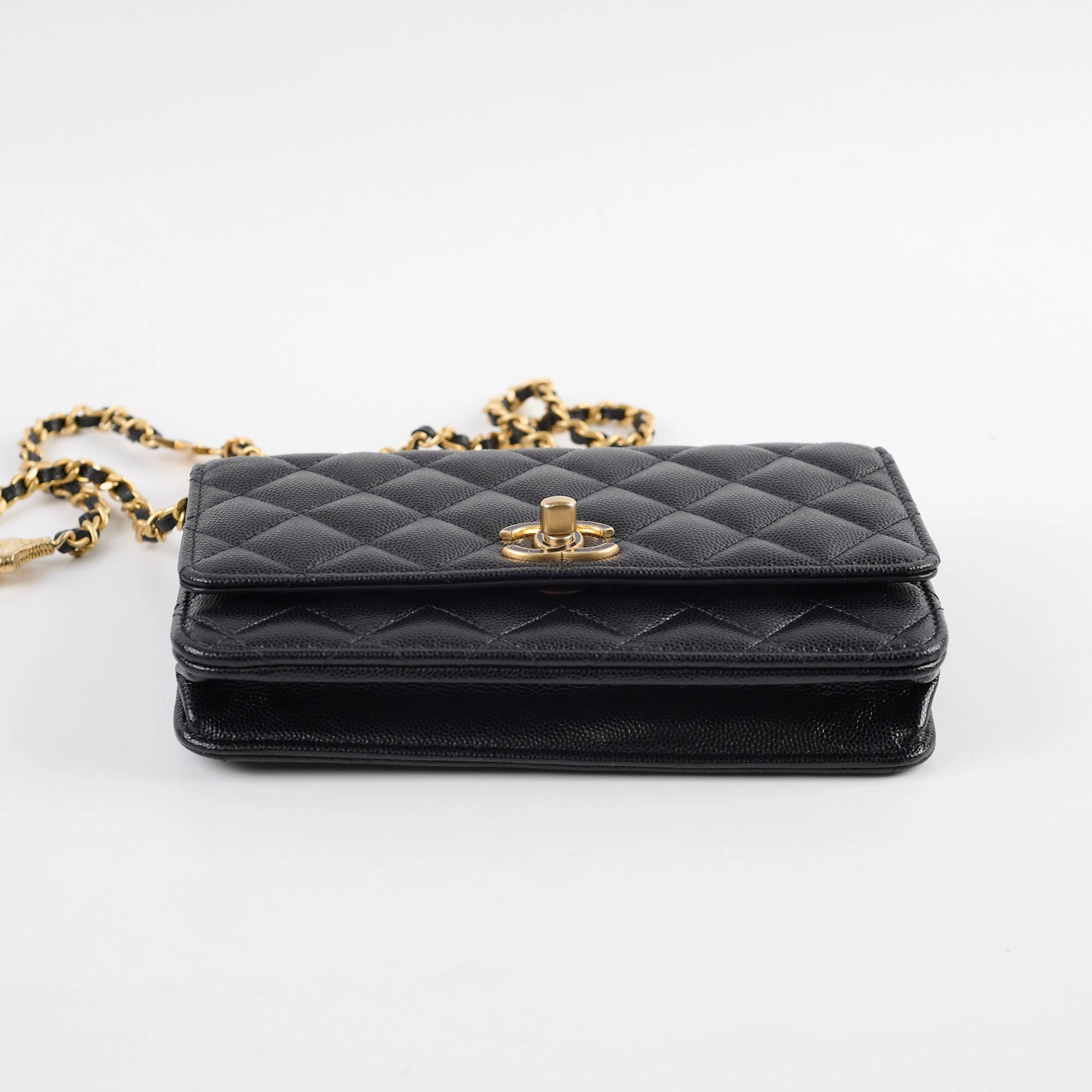 Chanel Turn-lock WOC with Charms Black Caviar